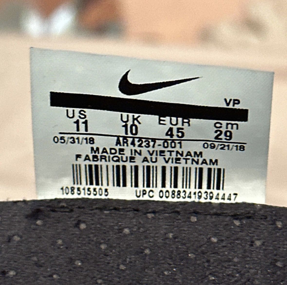 Fear of God × Nike Nike Air Fear of God 1 Size US 11 / EU 44 - 6 Thumbnail
