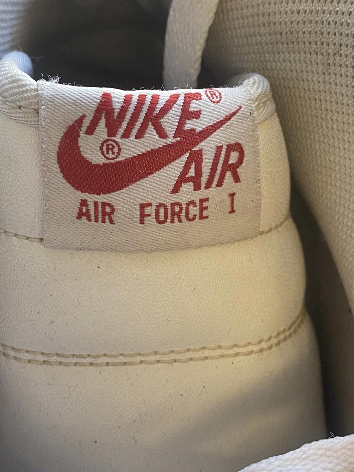 Nike Nike Air Force 1 Mid '07 315123-113 Men White/Red Leather 13 Size US 12 / IT 42 - 3 Thumbnail