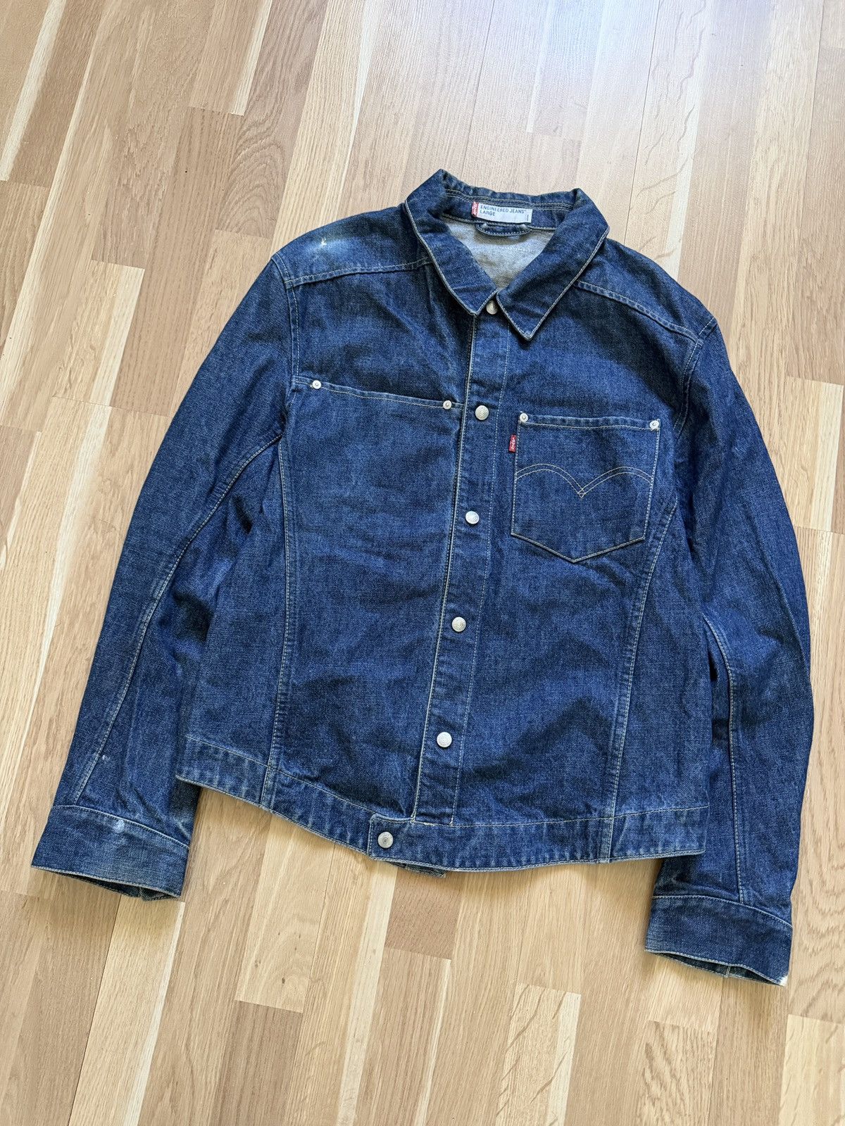 Levi's Vintage Clothing Levis workwear engineered denim jacket rare 2000s blue y2k Size US L / EU 52-54 / 3 - 2 Thumbnail