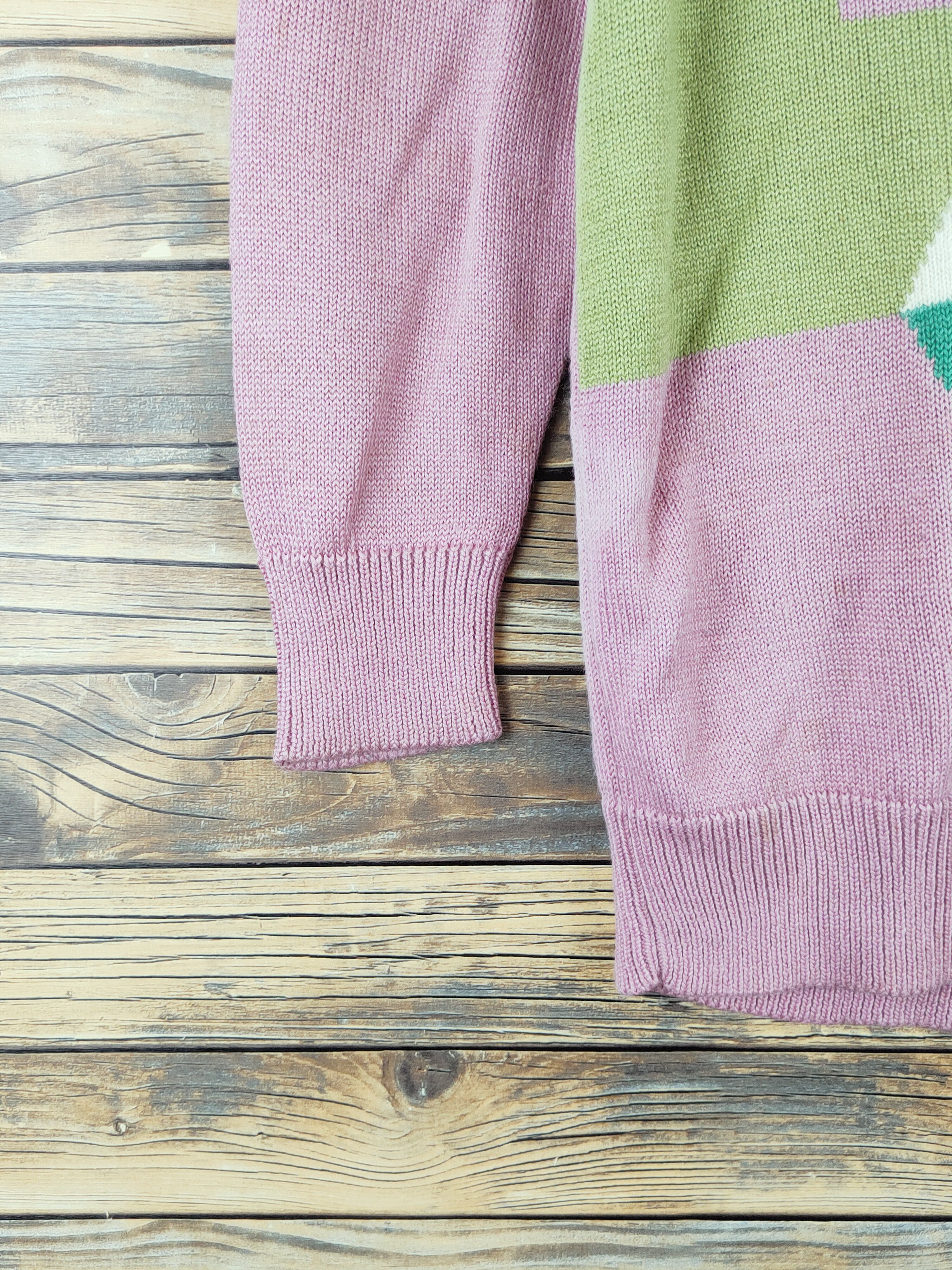 Homespun Knitwear × Japanese Brand × Vintage Pavone Pink Knitwear Sweatshirts #W997 Size M / US 6-8 / IT 42-44 - 5 Thumbnail