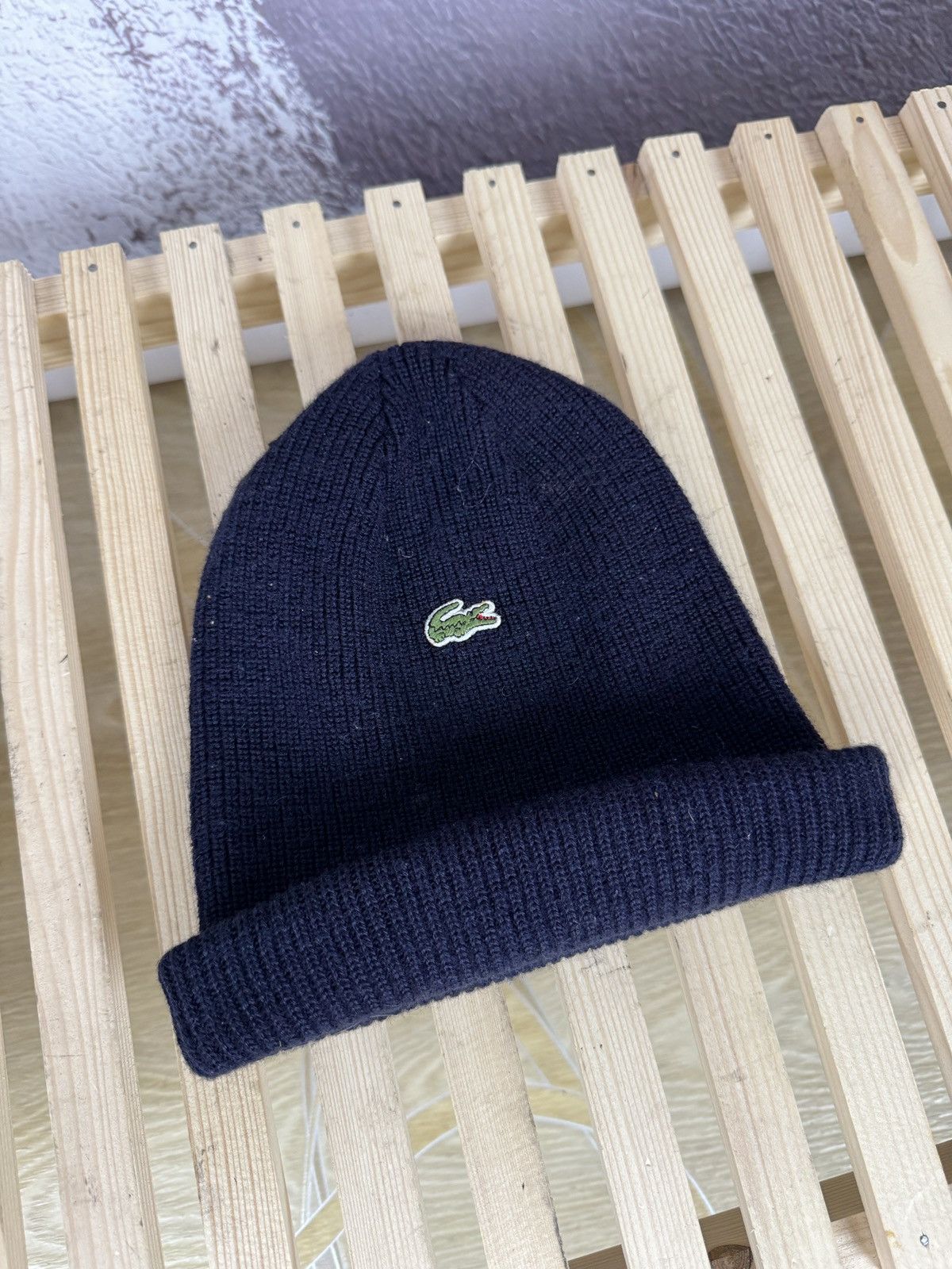 Lacoste Lacoste vintage wool blend beanie hat Size ONE SIZE - 2 Thumbnail