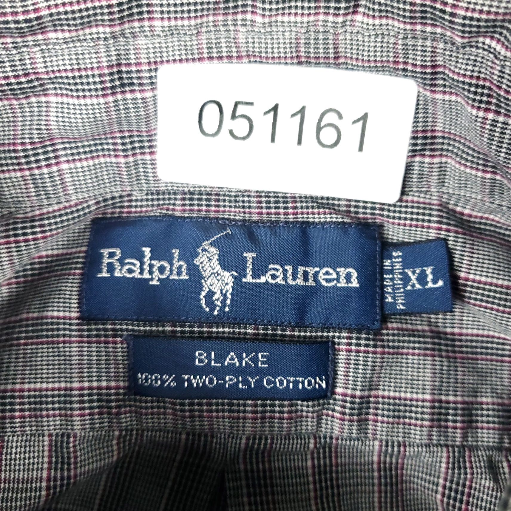 Ralph Lauren Ralph Lauren Gray Plaid Button-Up Shirt Men's XL Long Sleeve Casual Size US XL / EU 56 / 4 - 7 Thumbnail