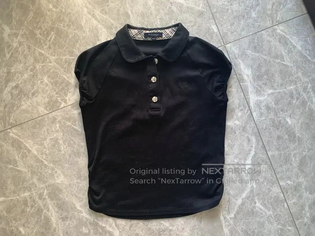 Burberry Burberry Black Cotton Short Sleeve T-Shirt. Size S / US 4 / IT 40 - 1 Thumbnail