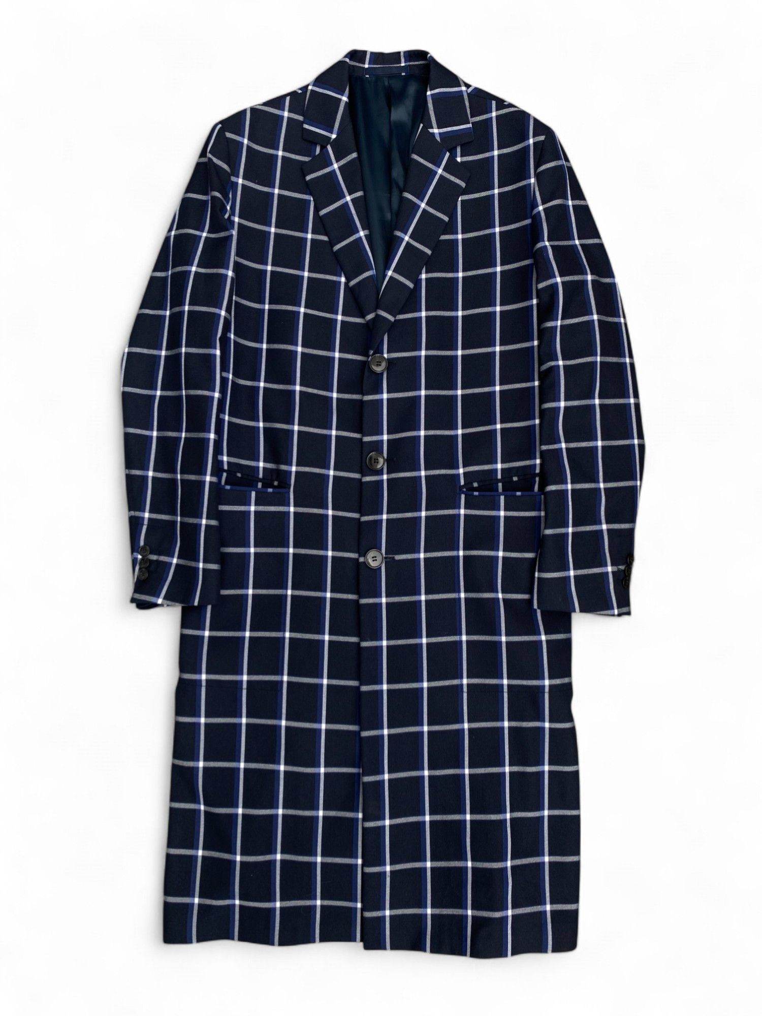 H&M H&M Studio Checkered Coat trench Size US M / EU 48-50 / 2 - 1 Thumbnail