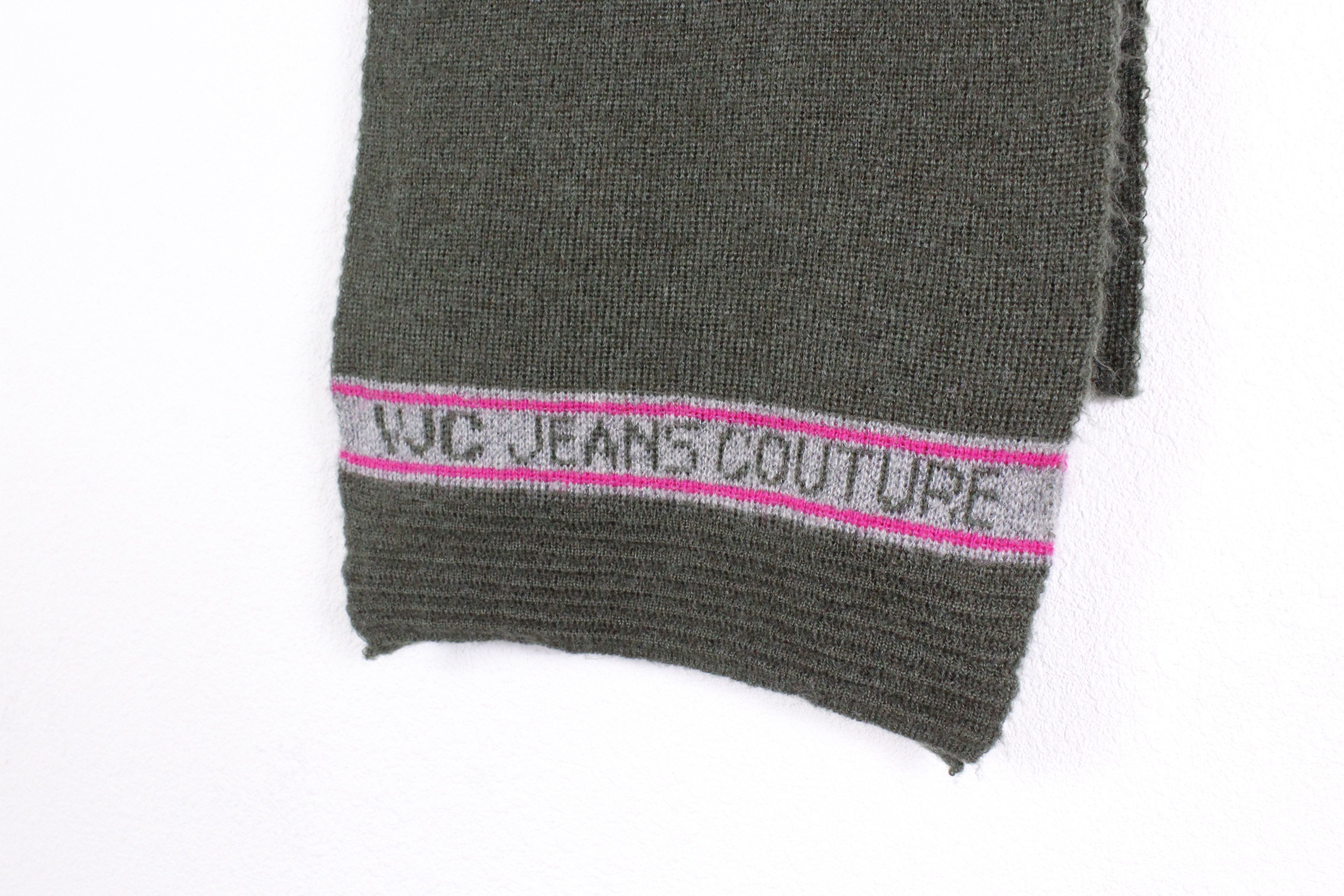Versace Jeans Couture Vintage Versace Jeans Couture Logo Wool Mohair Scarf Size ONE SIZE - 1 Thumbnail