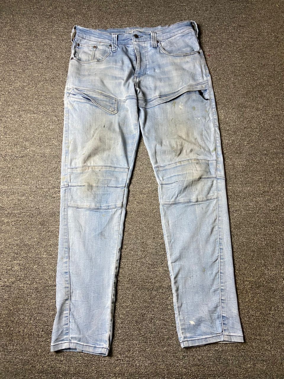Japanese Brand Cordura Heavy Duty Double Knee Jeans (175) Size US 33 - 1 Thumbnail