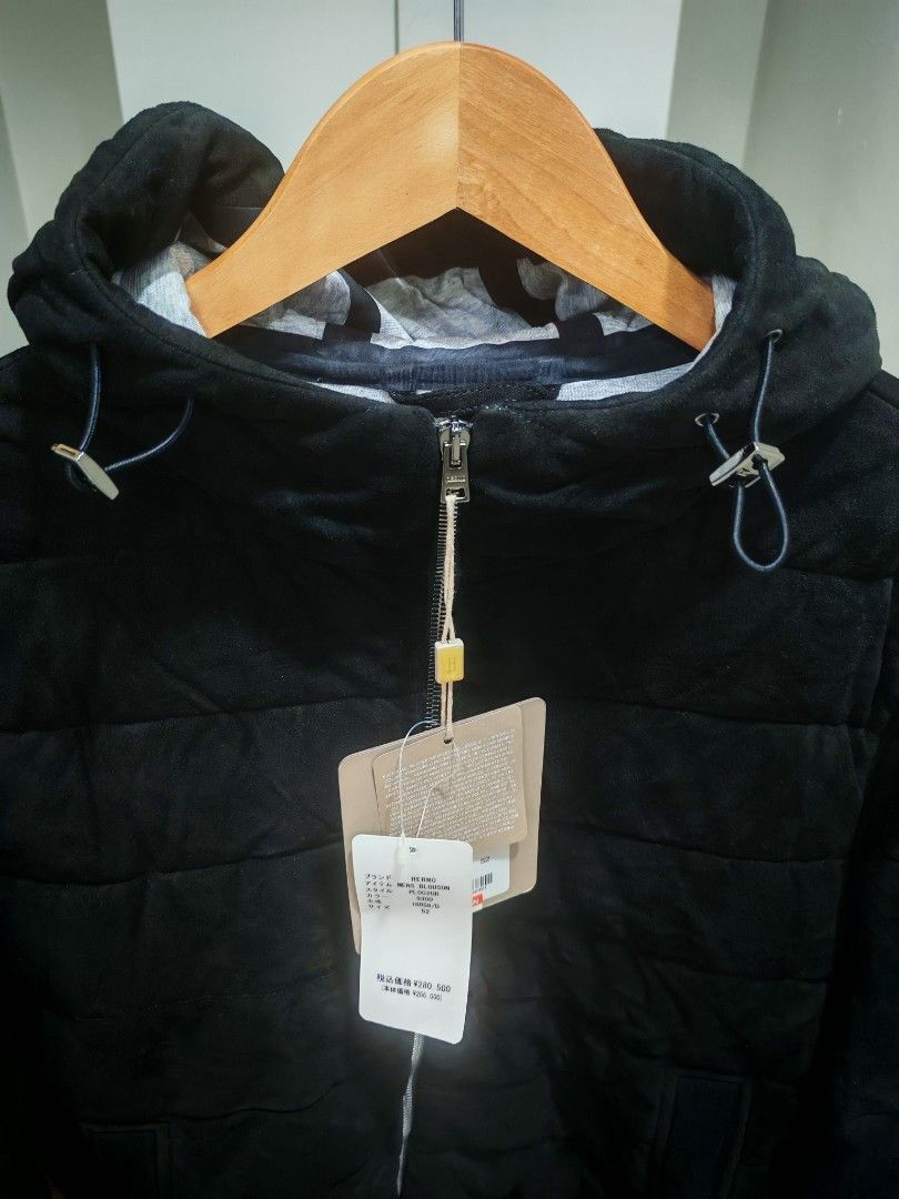 Herno Herno Resort Suede Hoodie Jacket 52 BNWT Size US L / EU 52-54 / 3 - 3 Thumbnail