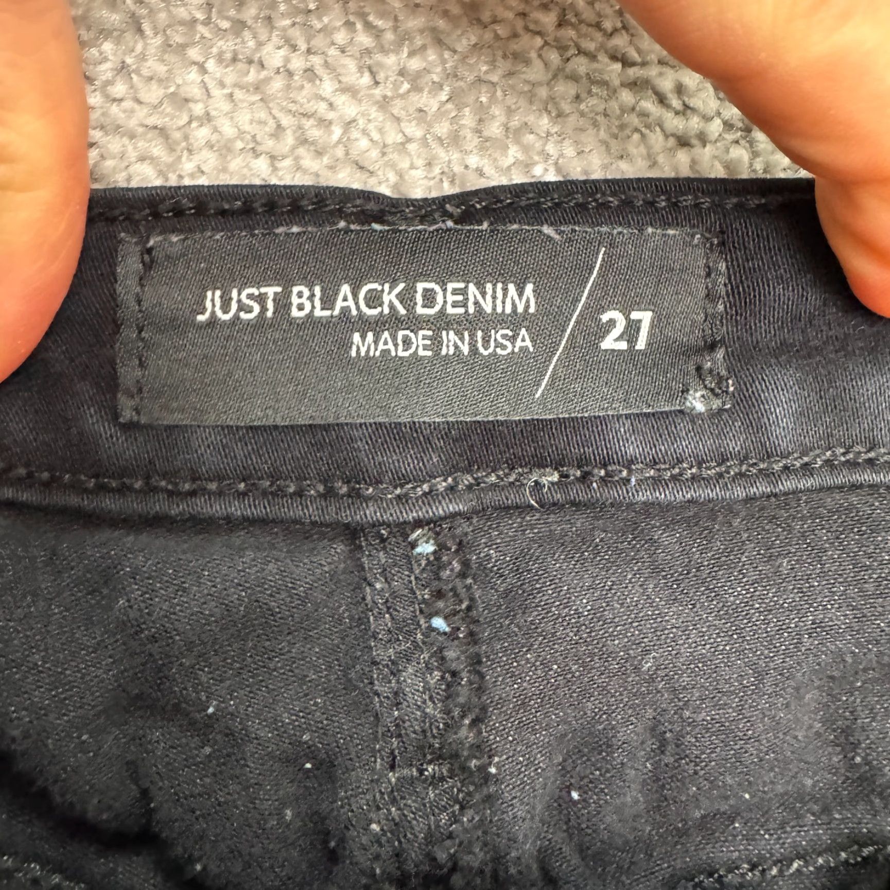 Vintage JUST BLACK Denim Jeans Women Slim High Rise 27 5-Pocket Black Dark 29 Inseam Skinny Streetwear City Outdoor Skinny Womens 27x29 Size 27" / US 4 / IT 40 - 7 Thumbnail