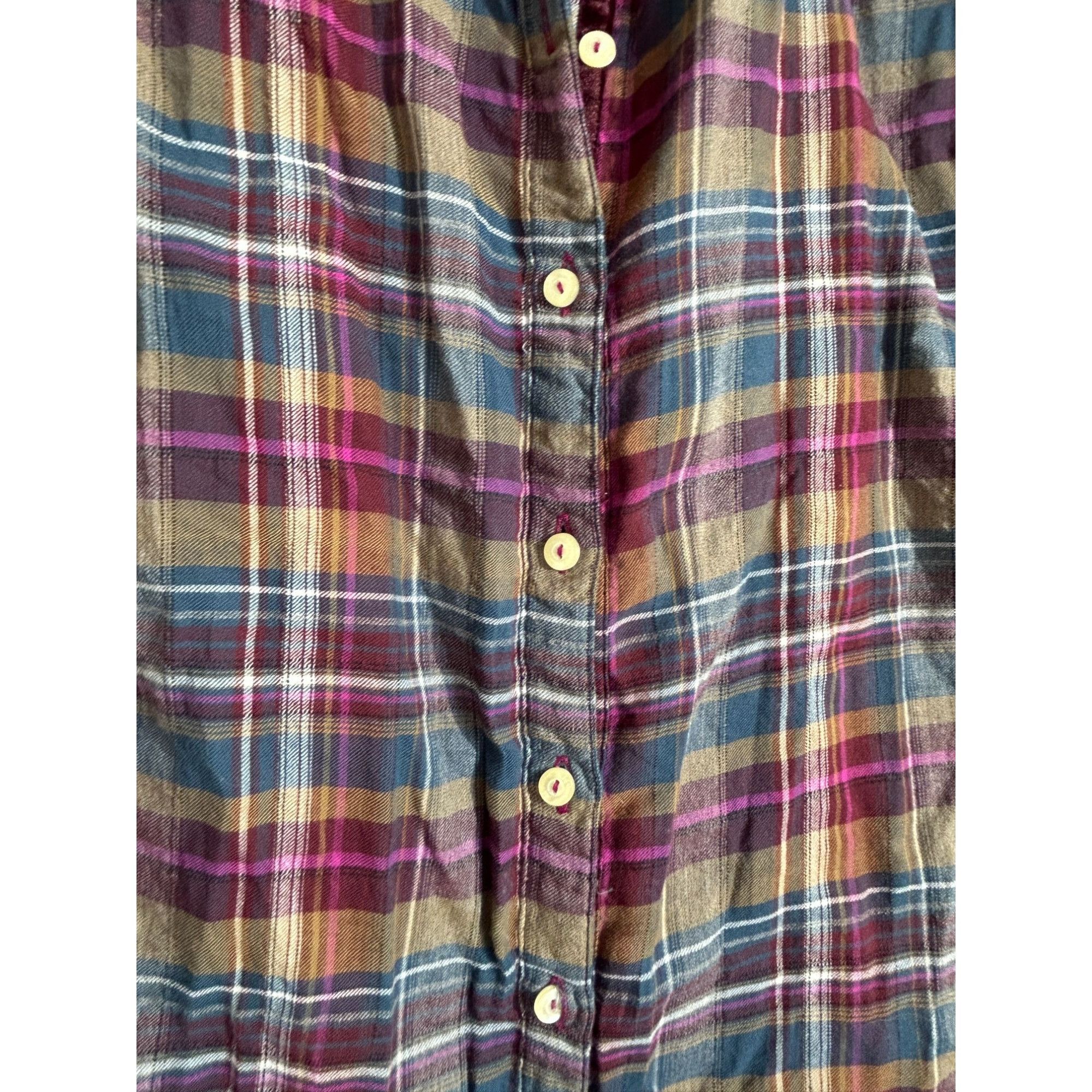 Johnny Was Johnny Was 3J Workshop Lorie Multicolor Plaid Embroidered Bu Size M / US 6-8 / IT 42-44 - 3 Thumbnail