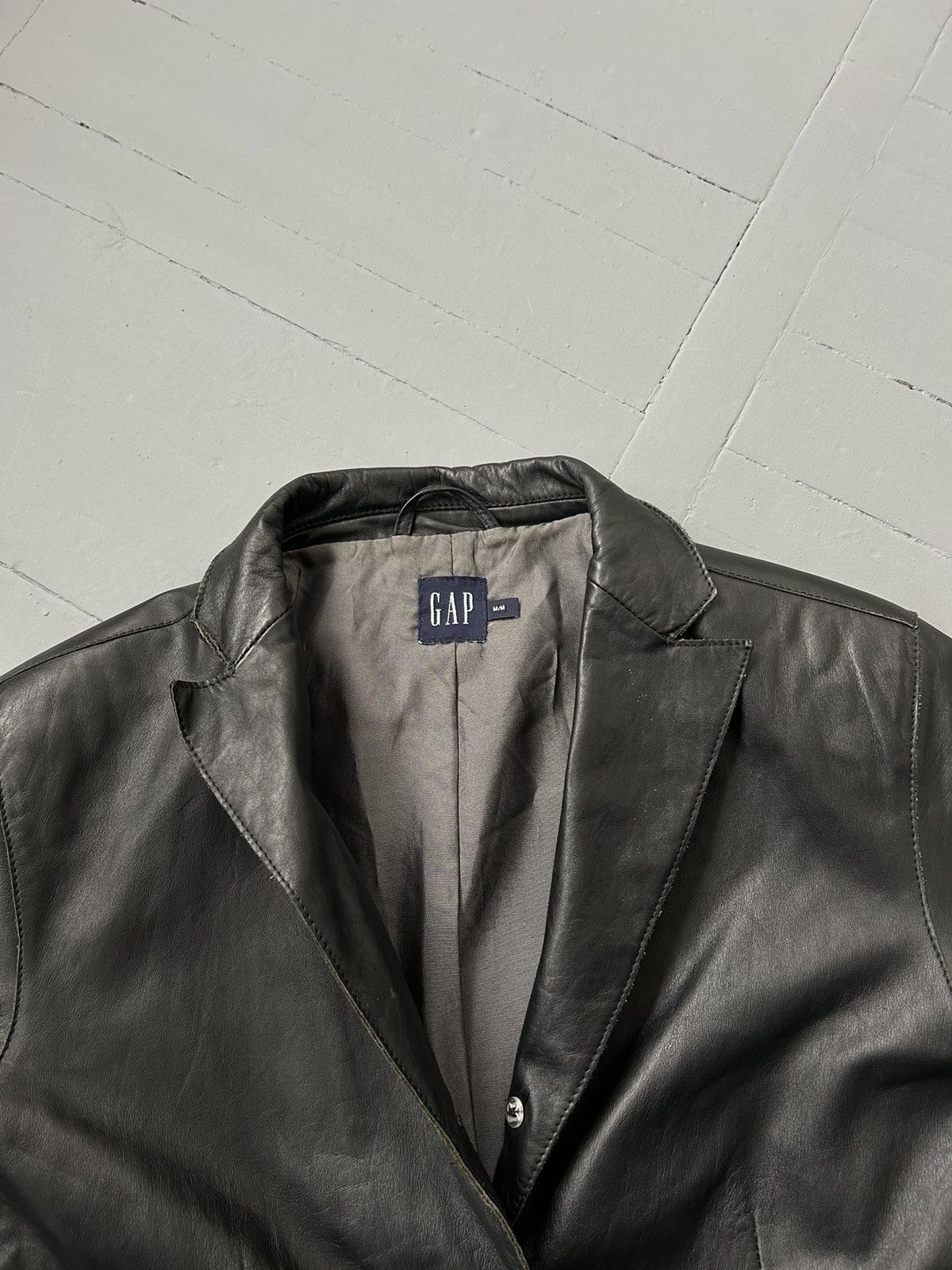Gap Gap vintage leather blazer jacket Size M / US 6-8 / IT 42-44 - 5 Thumbnail