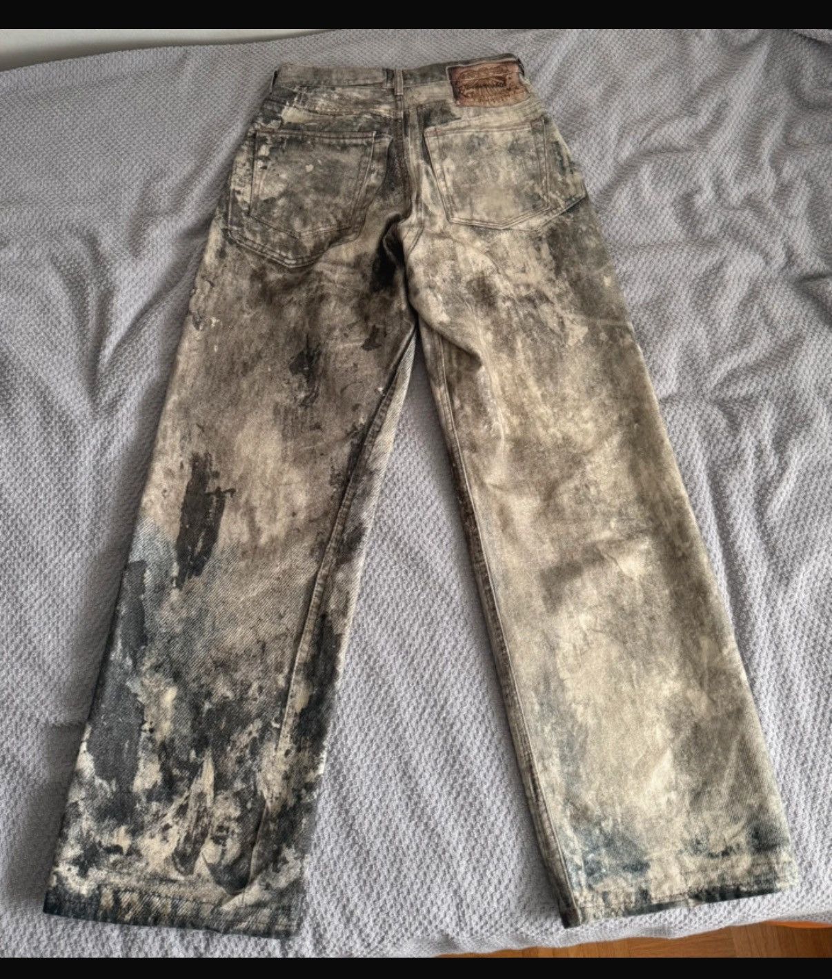 Acne Studios 1981M cold gray トロンプルイユ 44 Acne Studios Acne Studios “Cold Grey” 1981 Loose Fit Trompe L'Oeil