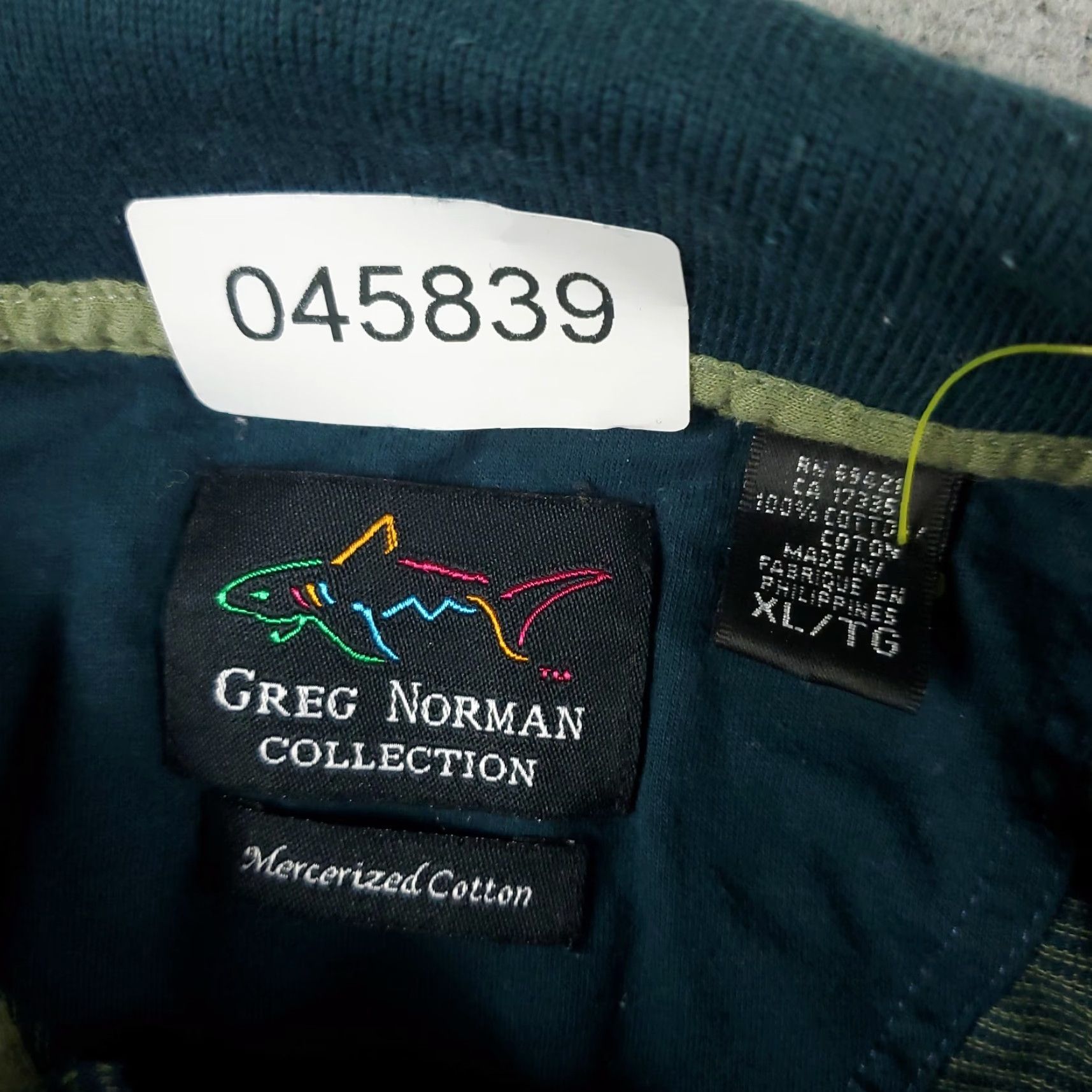 Vintage Greg Norman Polo Shirt Mens XL Green Striped Cotton Golf Casual Short Sleeve Size US XL / EU 56 / 4 - 6 Thumbnail