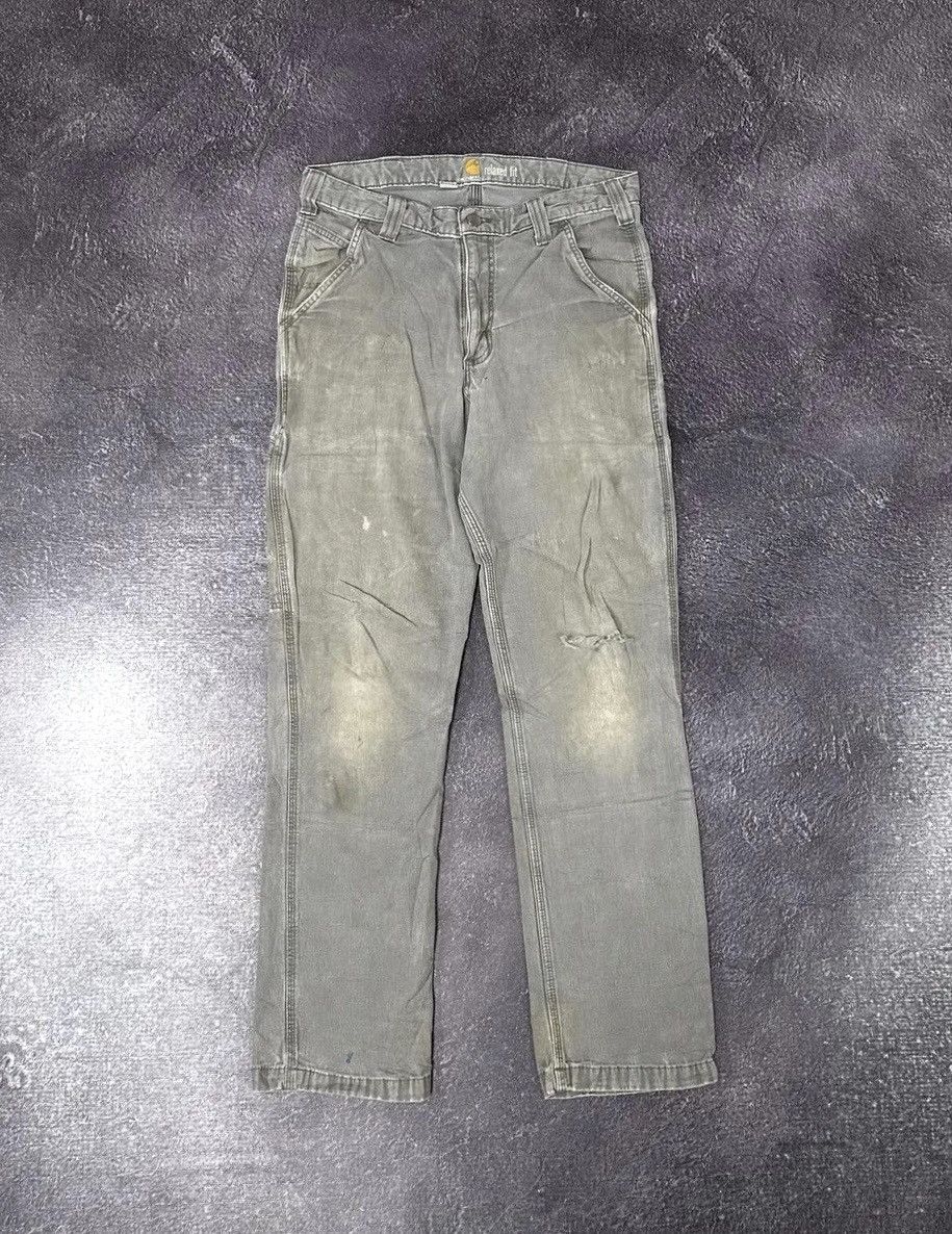 Carhartt Vintage Carhartt USA Distressed Relaxed Fit Opium Work Pants Size US 32 / EU 48 - 2 Thumbnail