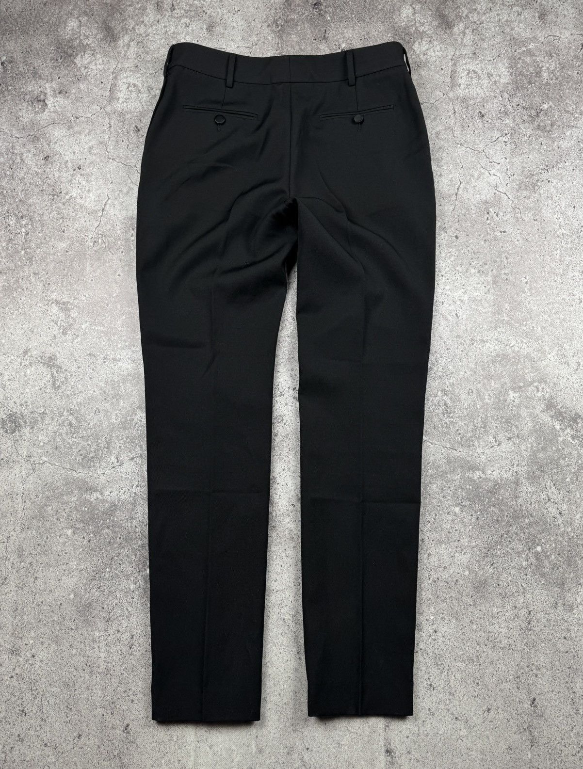 Saint Laurent Paris Saint Laurent High-Waisted Black Wool Trousers F38 Very rare Size 27" / US 4 / IT 40 - 7 Thumbnail