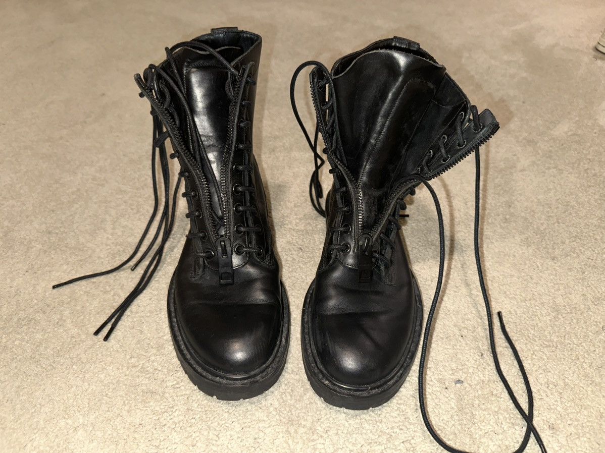 Burberry Burberry Zip And Lace Up Leather Combat Boots Size US 8.5 / EU 41-42 - 11 Thumbnail