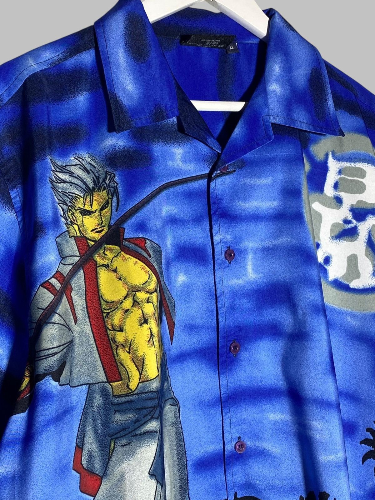 Anime 🇯🇵 Vintage 90s Anima Samurai Shirt Japan Style Dragon Kapital Size US XL / EU 56 / 4 - 3 Thumbnail