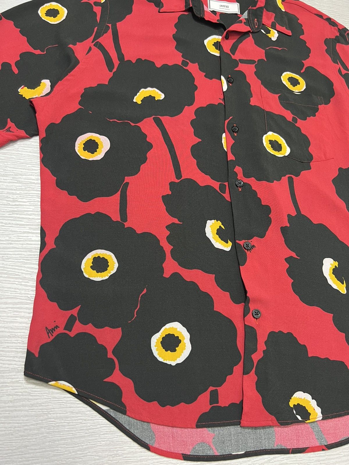 AMI AMI Paris - Floral Print Vacation Shirt Size US M / EU 48-50 / 2 - 6 Thumbnail
