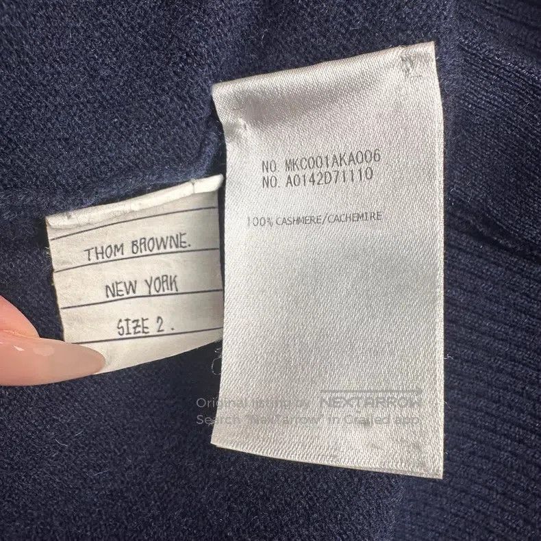 Thom Browne Thom Browne Dark blue cashmere cardigan Size US M / EU 48-50 / 2 - 5 Thumbnail
