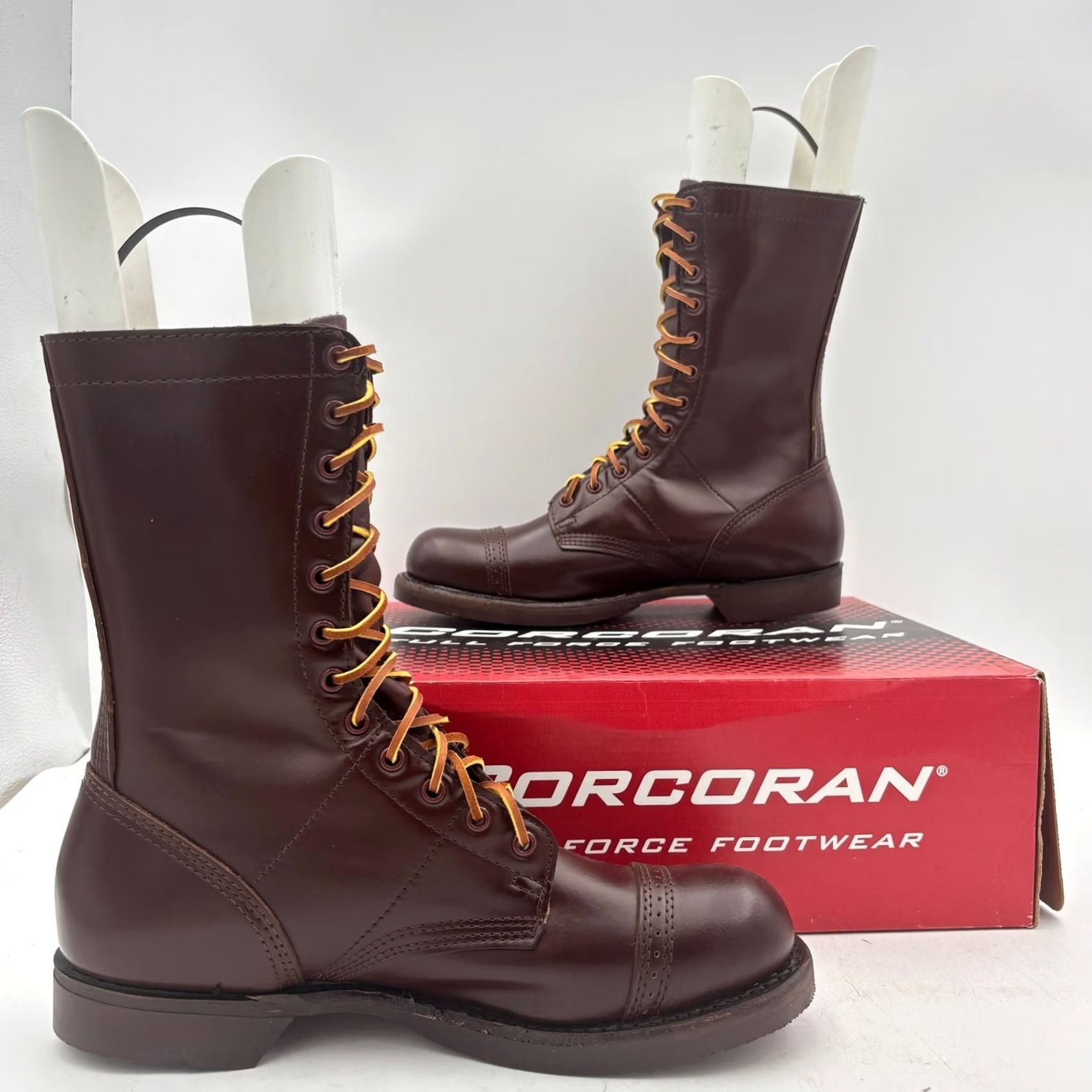 Vintage VINTAGE Corcoran Jump Boots 10" Brown Men 8.5 D Combat Leather Boots Mens Size US 9 / EU 42 - 6 Thumbnail