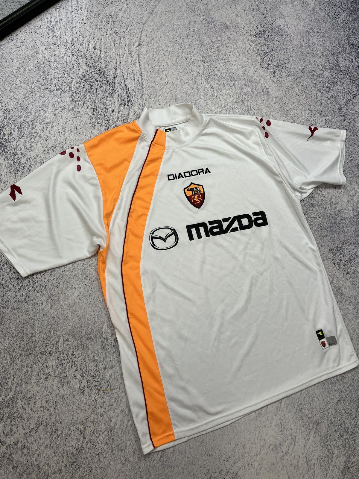 Diadora × Vintage Diadora As Roma Away Football Shirt 2004/05 Soccer Jersey Size US XL / EU 56 / 4 - 3 Thumbnail