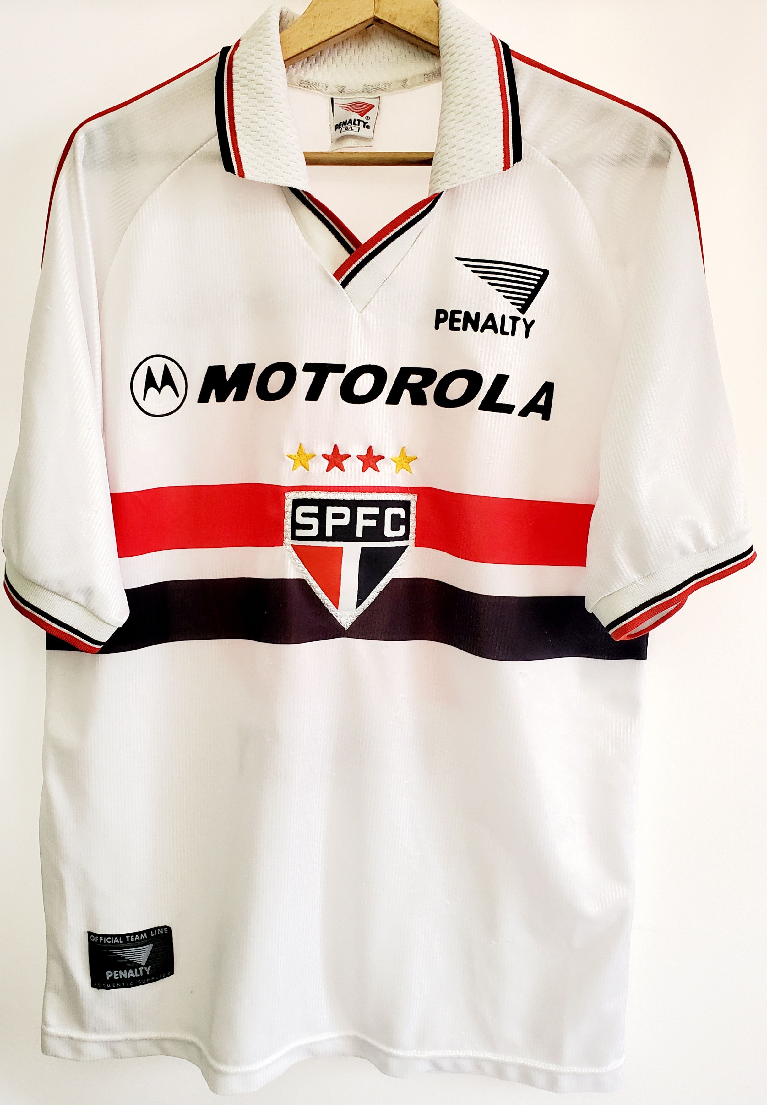 Vintage São Paulo FC Home penalty #10 soccer jersey size L