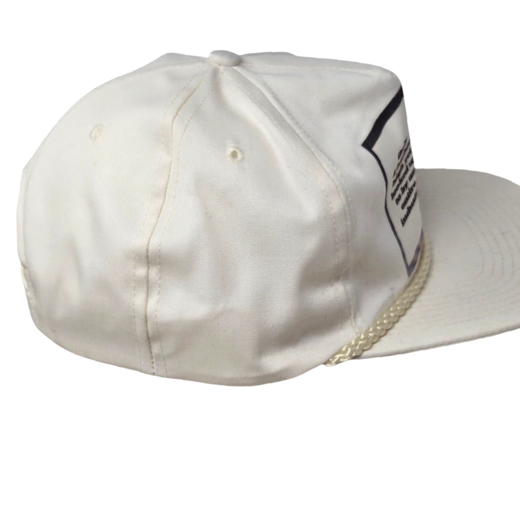 Vintage VINTAGE Mack Hat Snapback White Rope Printed READ Men Adjustable White Flexfit? Size ONE SIZE - 2 Thumbnail