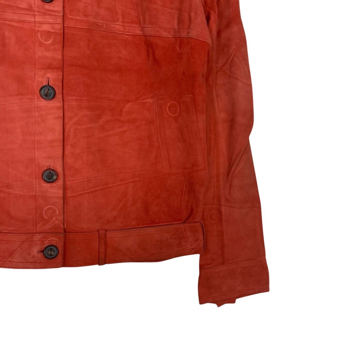 Loewe Loewe Orange Leather Jacket Size S / US 4 / IT 40 - 4 Thumbnail