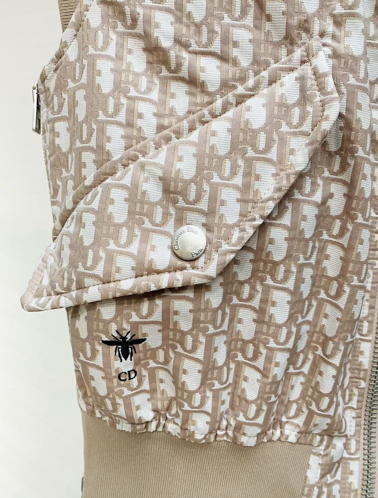Dior Dior Classic All-Over Logo Women's Vest Jacket J33 Size XS / US 0-2 / IT 36-38 - 4 Thumbnail