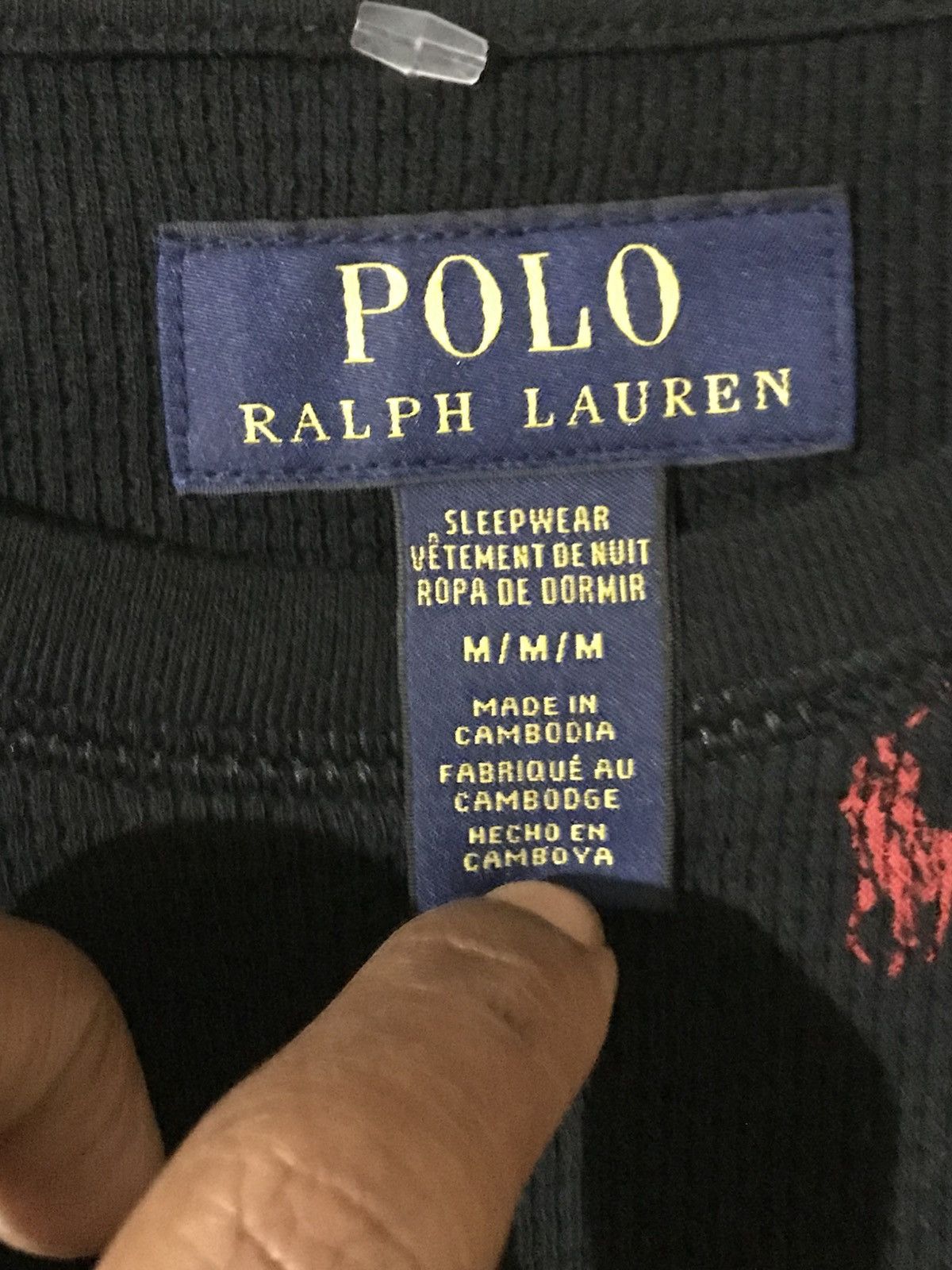 Polo Ralph Lauren Polo Ralph Lauren Black All Over Red Pony Thermal Size M Size US M / EU 48-50 / 2 - 4 Thumbnail