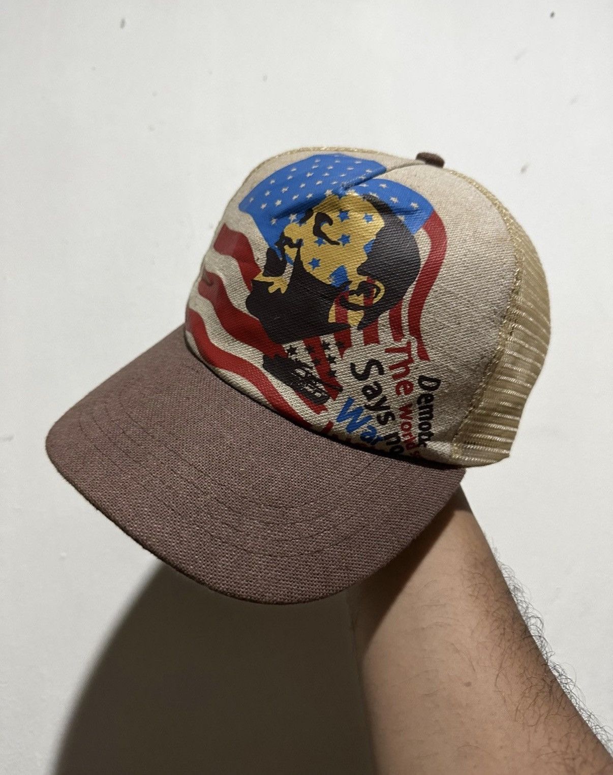 Japanese Brand VTG Martin Luther Worldwar Peace Trucker Hat Size ONE SIZE - 2 Thumbnail
