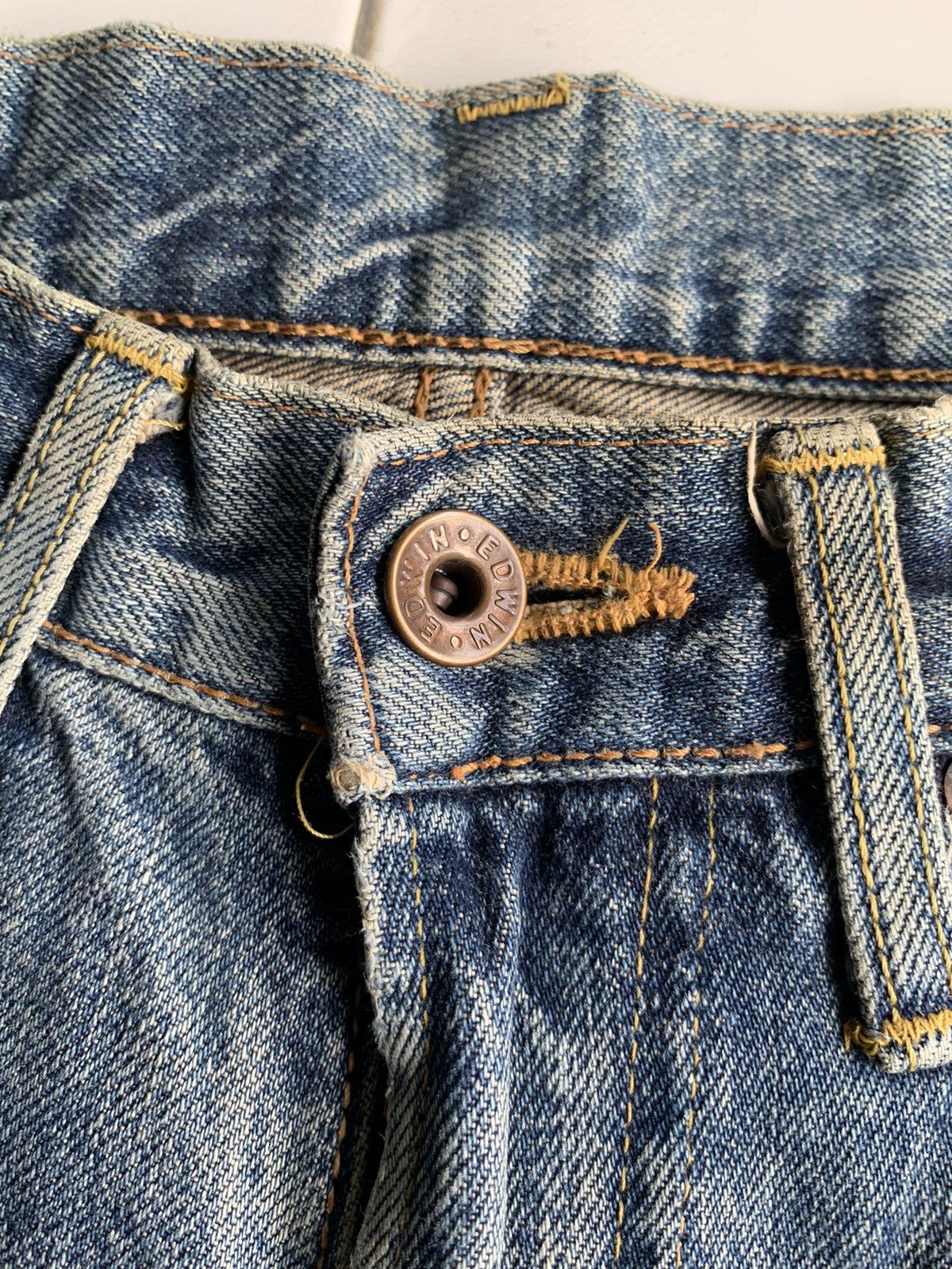 Edwin × If Six Was Nine × Kapital VINTAGE EDWIN 505 SELVEDGE BAGGY JAPANESE DISTRESSED DENIM🎌 Size US 28 / EU 44 - 20 Thumbnail