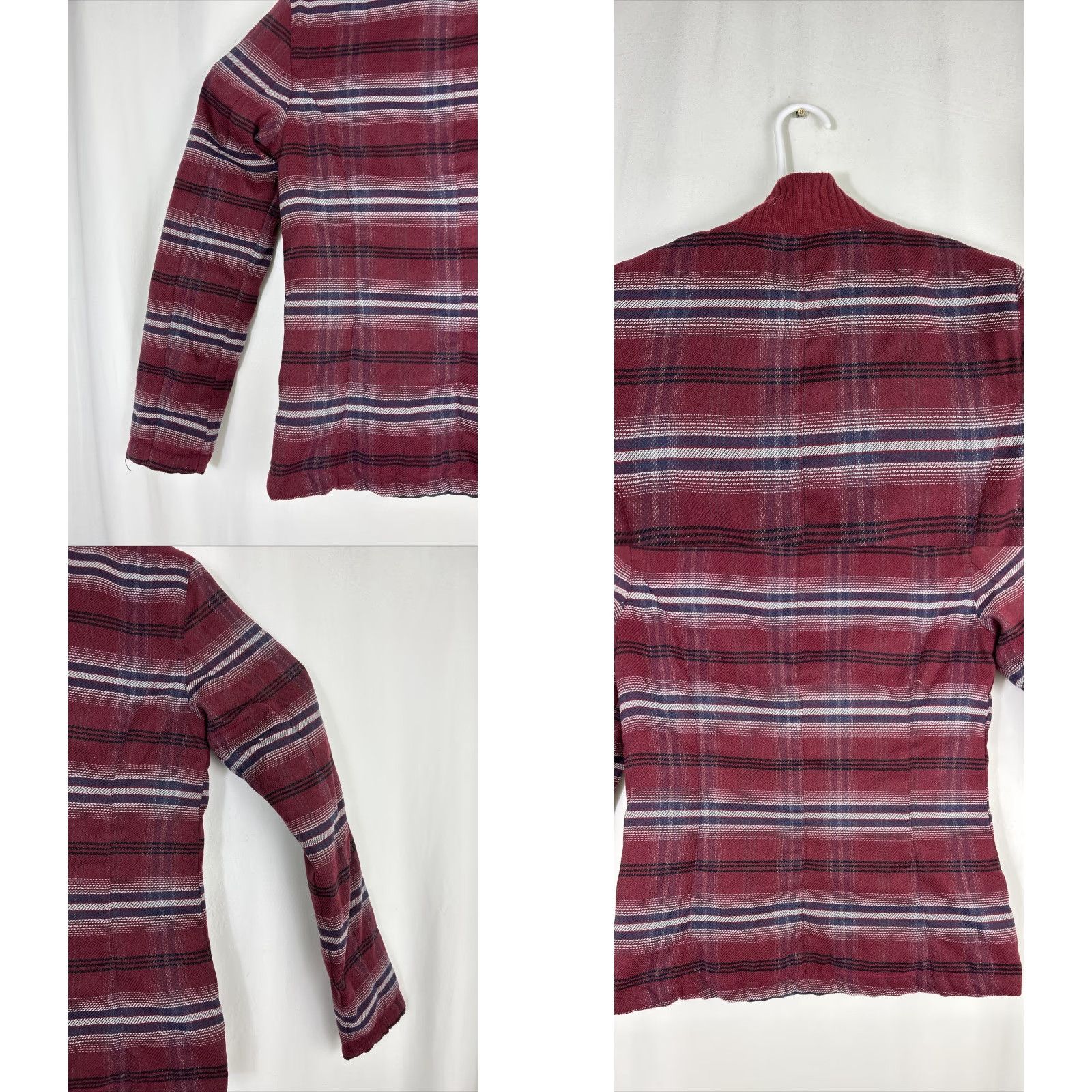 Prana PRANA Showdown Striped Plaid Red Down Puffer Jacket Women's XS Size XS / US 0-2 / IT 36-38 - 9 Thumbnail