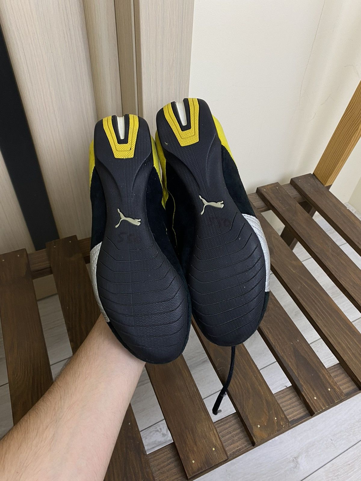 Puma Vintage Puma speed cat black yellow shoes size 39(25 cm) Size US 9 / IT 39 - 19 Thumbnail