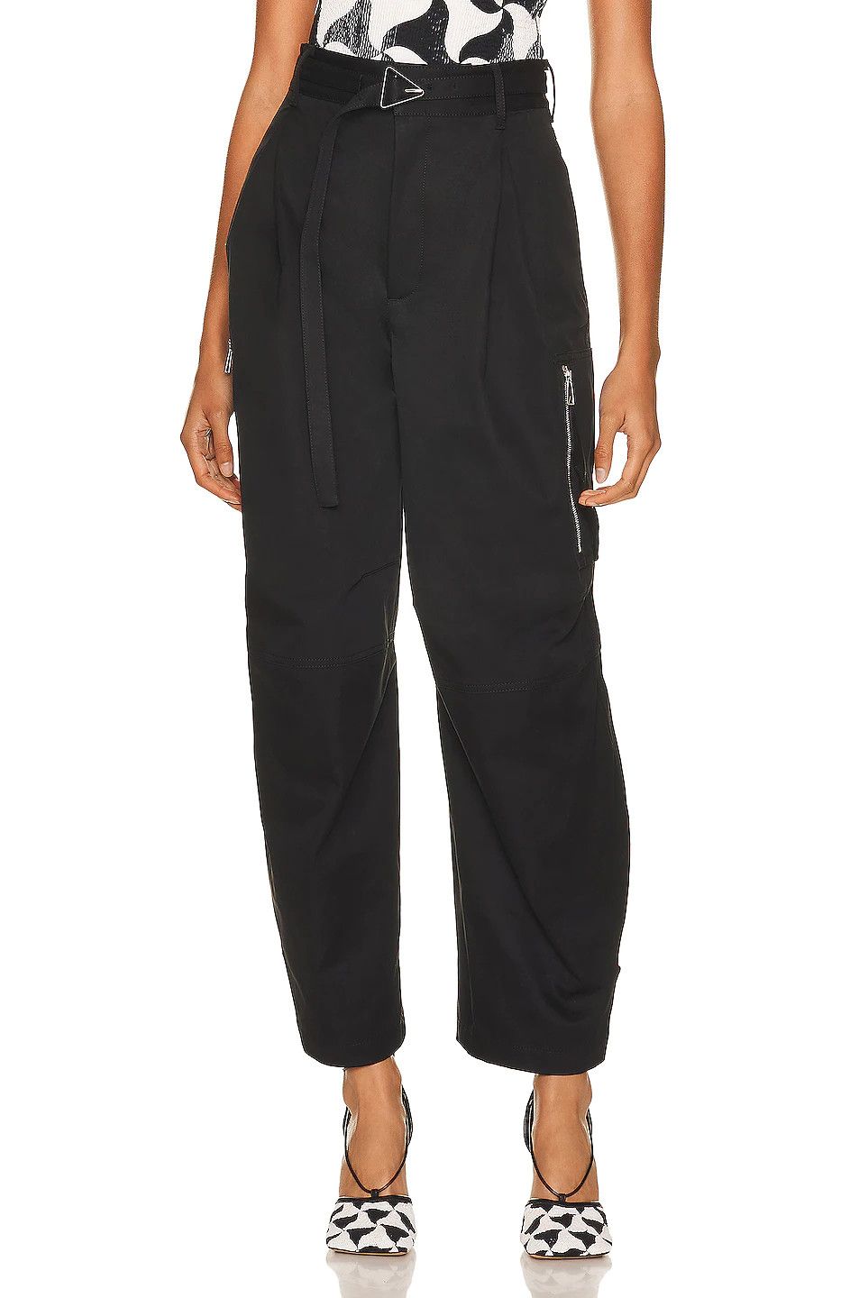 Bottega Veneta o1loc1c0824 679546 Trousers in in Black Size 28" / US 6 / IT 42 - 2 Thumbnail