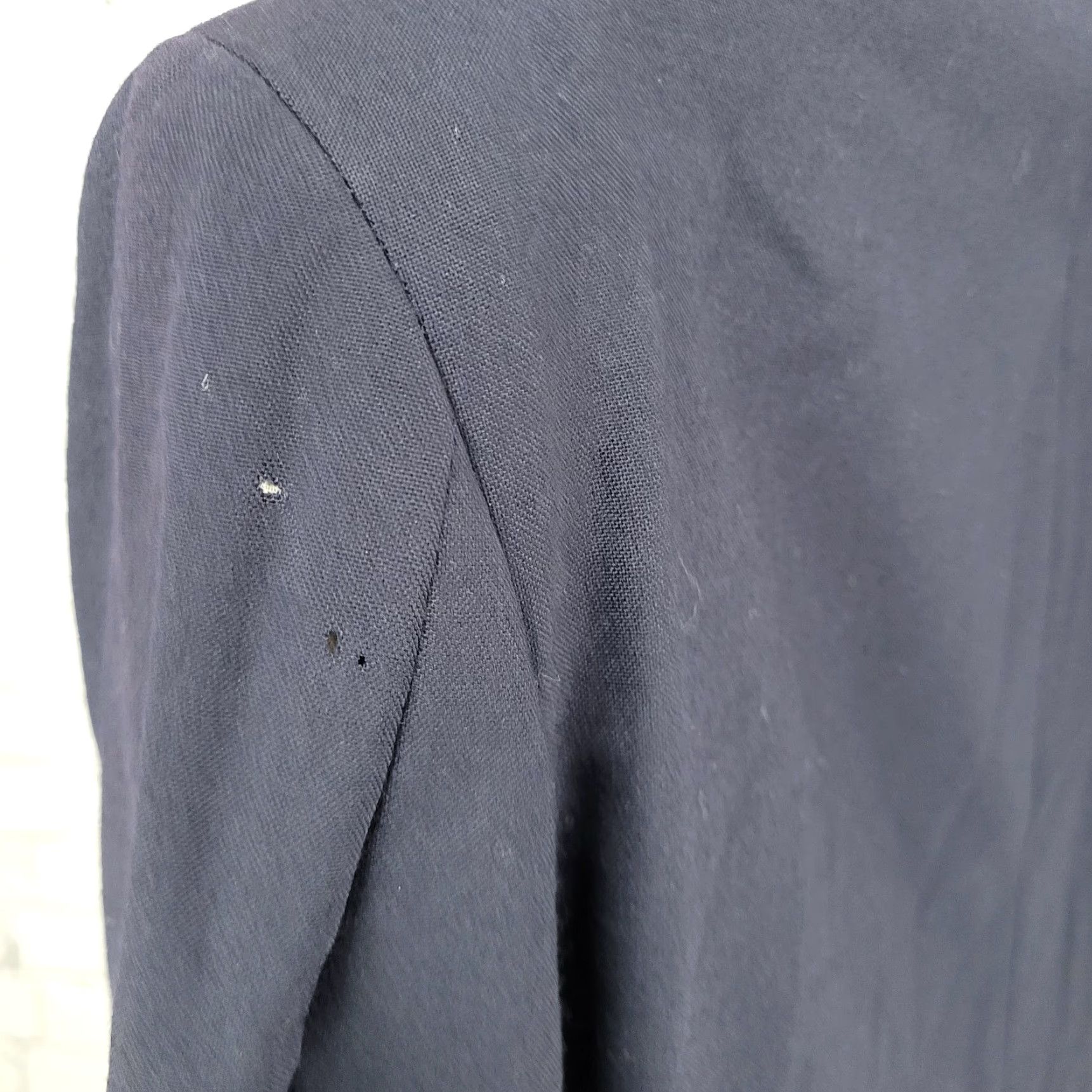 Vintage VINTAGE Robert Stock Blazer Sport Coat 2 Button Single Vented Notch Navy Blue 40S Mens Size 40R - 6 Thumbnail