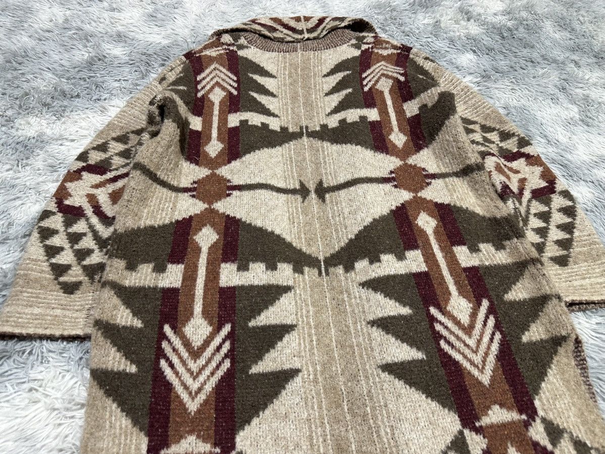 GOA 🔥Y2K Archived Goa Aztec Long Cardigan Shawl Collar Size US XL / EU 56 / 4 - 12 Thumbnail