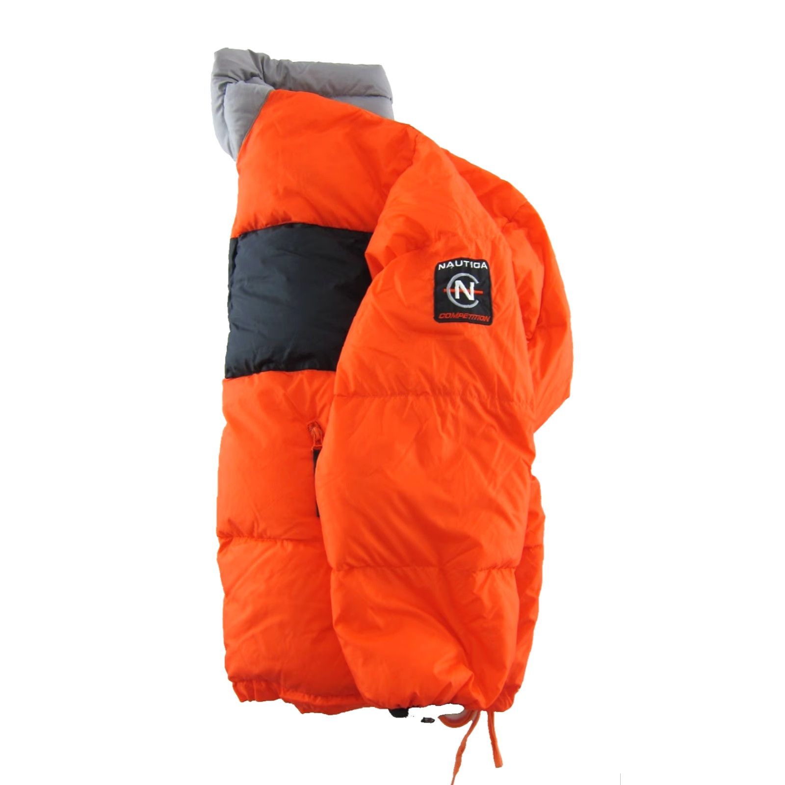 Nautica Nautica Competition Orange Blue Grey 100% Duck Down Pullover Puff Jacket Men M Size US M / EU 48-50 / 2 - 4 Thumbnail