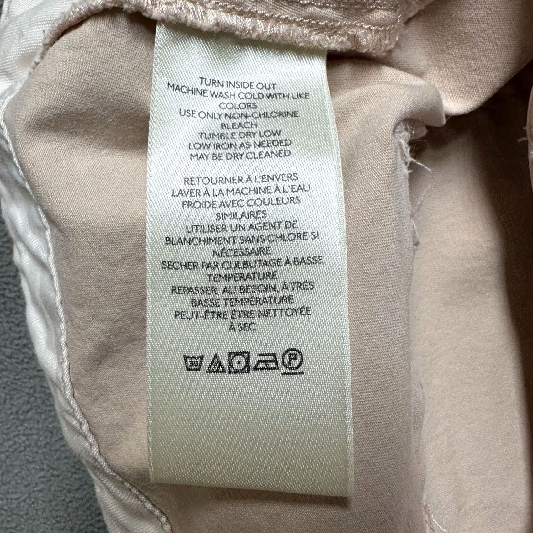 Vintage Pilcro Pants Womens 33 Light Pink Utility Pocket Cuffed Cropped Size 24" / US 00 / IT 34 - 7 Thumbnail