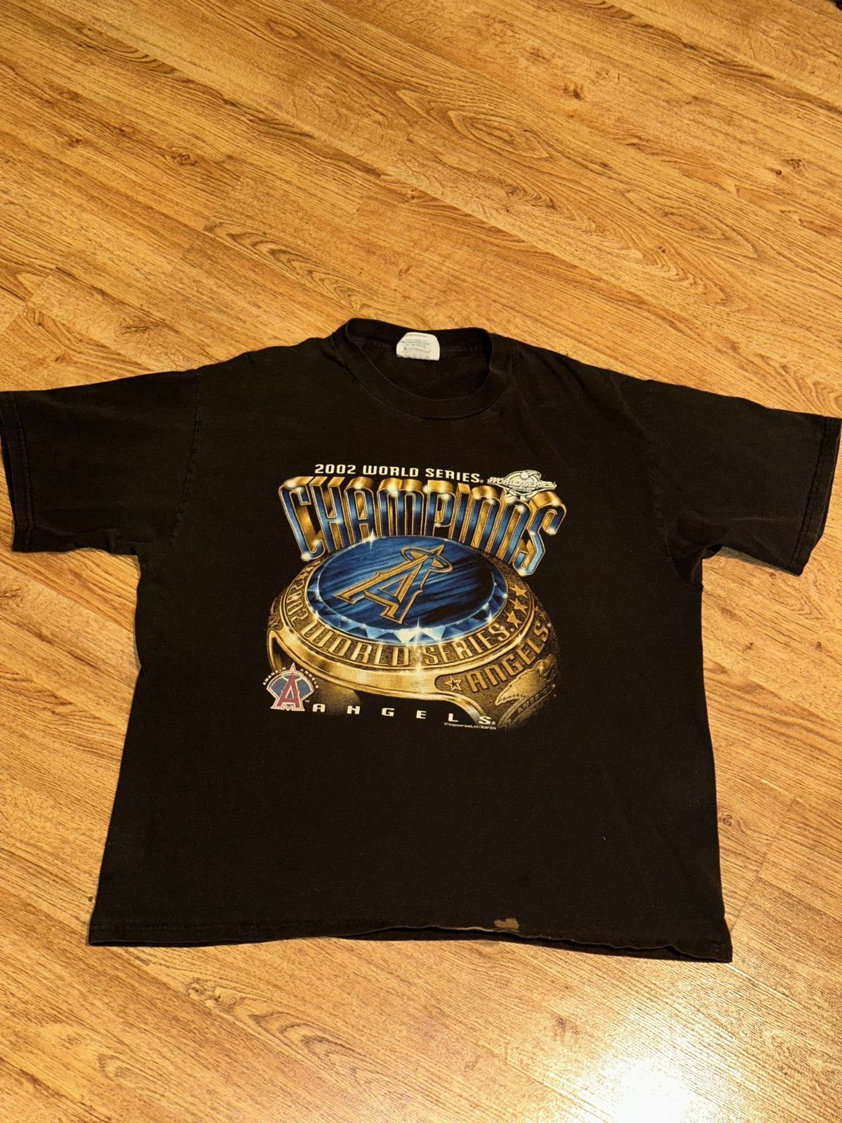 MLB × Vintage Vtg 2002 Anaheim Angels World Series Champions Tee Men’s XL Size US XL / EU 56 / 4 - 8 Thumbnail