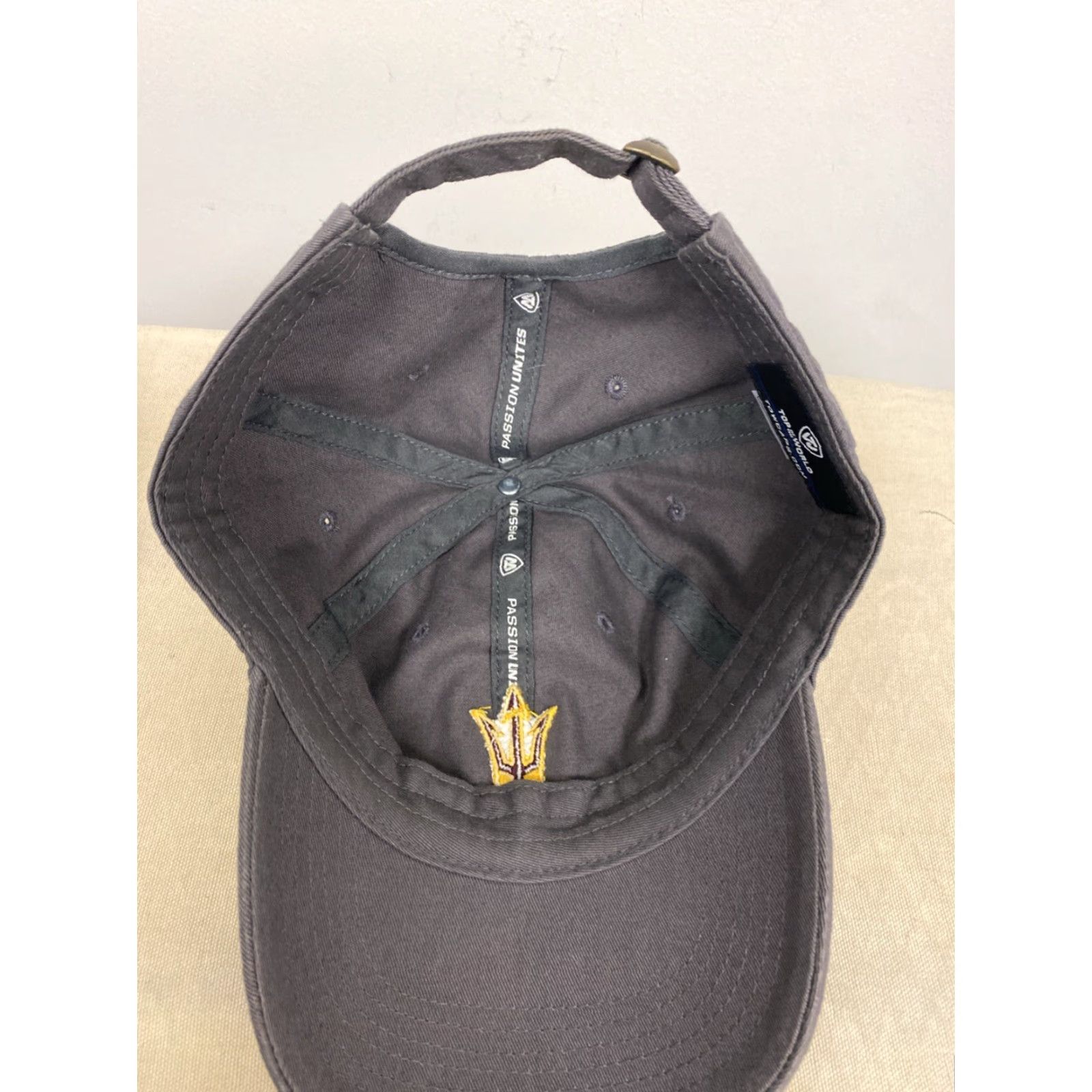 Top Of The World Top of the World Arizona State University ASU Cap Adjustable Gray Men Sports Size ONE SIZE - 5 Thumbnail