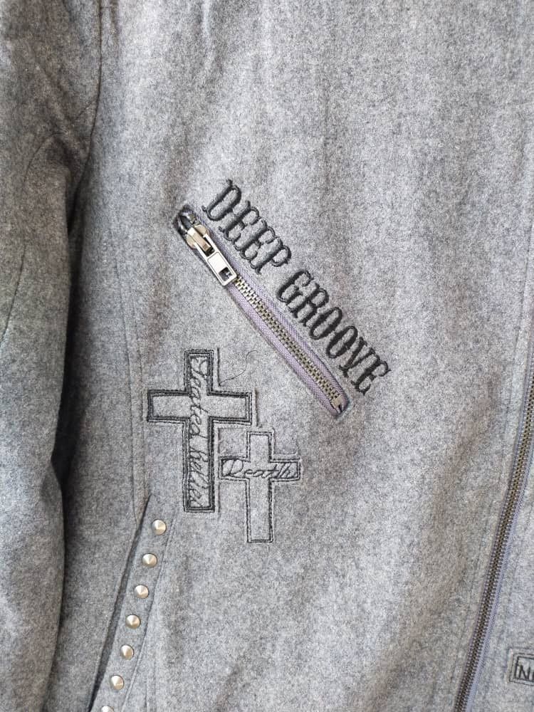 Japanese Brand vtg Wool Double Collar Ghost Of Harlem Wool Jacket Size US M / EU 48-50 / 2 - 4 Thumbnail