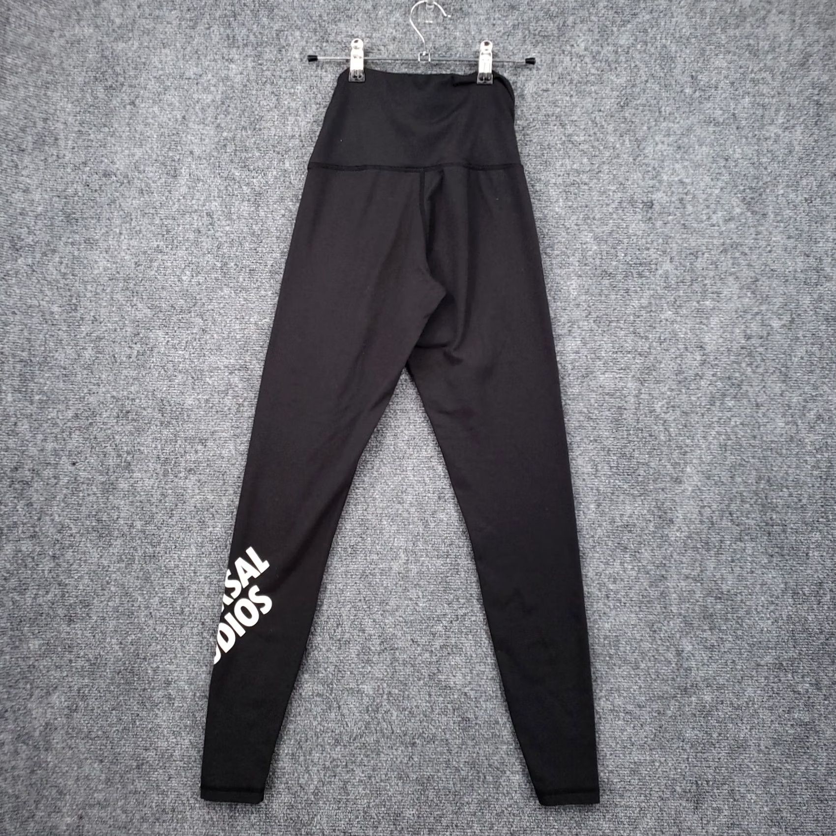 Vintage Universal Studios Leggings Womens XS Black High Waist Active Yoga Gym Size 26" / US 2 / IT 38 - 2 Thumbnail