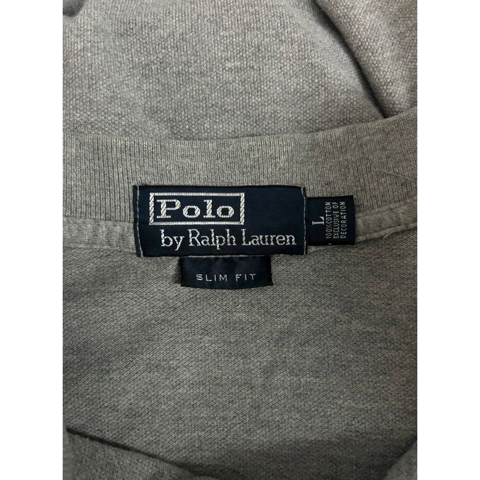 Polo Ralph Lauren Polo Ralph Lauren Polo Shirt Mens Golf Shirt Size L Gray Cotton Long Sleeve Slim-Fit Size US L / EU 52-54 / 3 - 3 Thumbnail