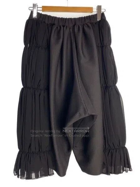 Comme des Garcons Comme Des Garcons size XS Black vintage chiffon design sen Size 23" - 2 Thumbnail