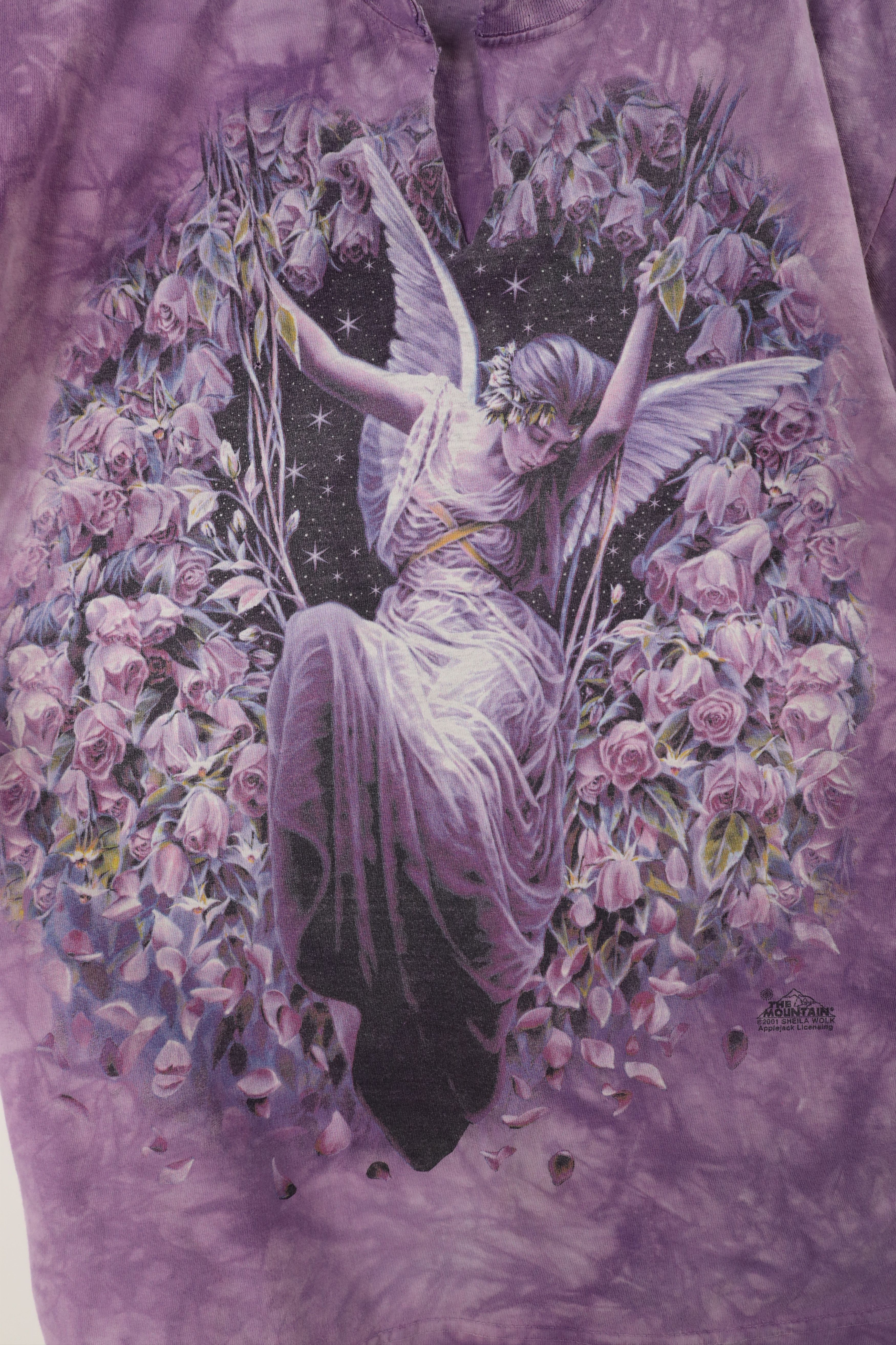 Vintage Vintage Y2K Streetwear Fairy Acid Wash T-Shirt Purple Size US M / EU 48-50 / 2 - 7 Thumbnail