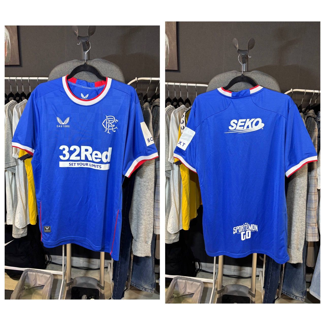 Castore Castore Rangers Home soccer jersey Size:XXL Size US XXL / EU 58 / 5 - 1 Thumbnail