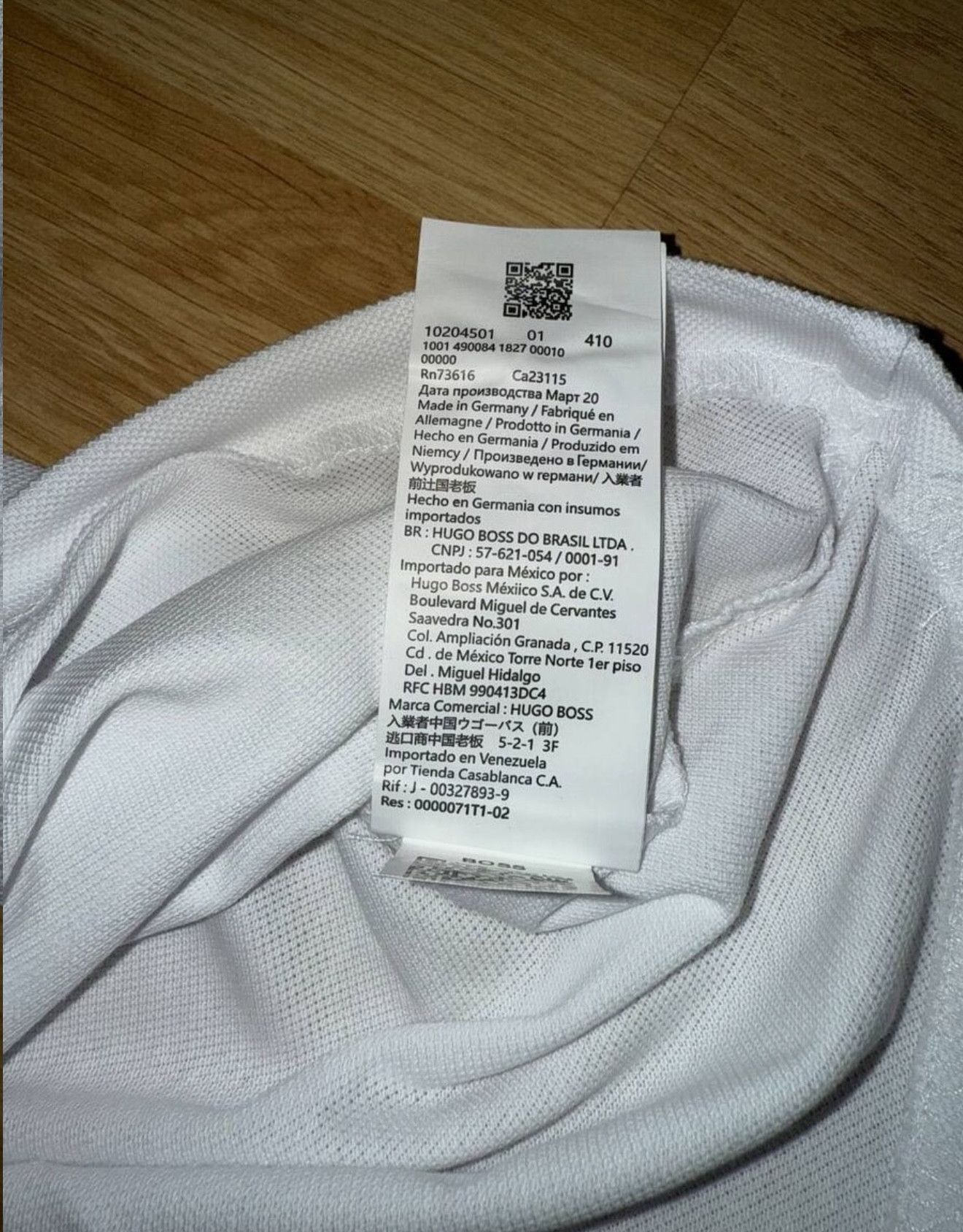 Hugo Boss Boss Polo Shirt White Color L Size Size US L / EU 52-54 / 3 - 4 Thumbnail