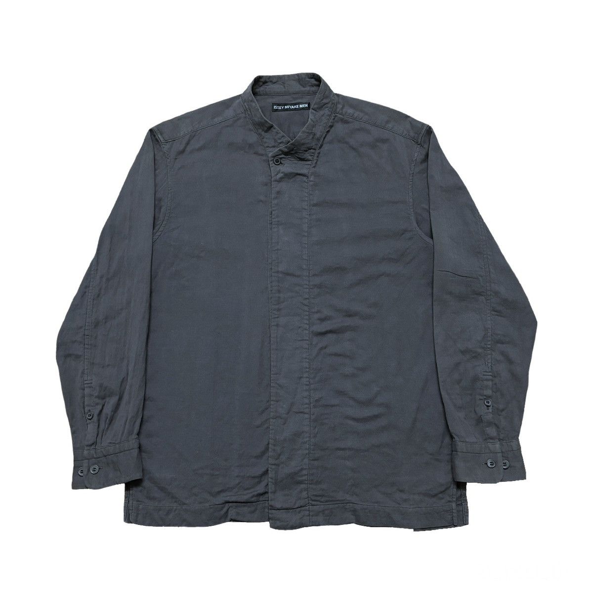 Issey Miyake S/S 2018 Mao Collar L/S Shirt Size US L / EU 52-54 / 3 - 1 Thumbnail