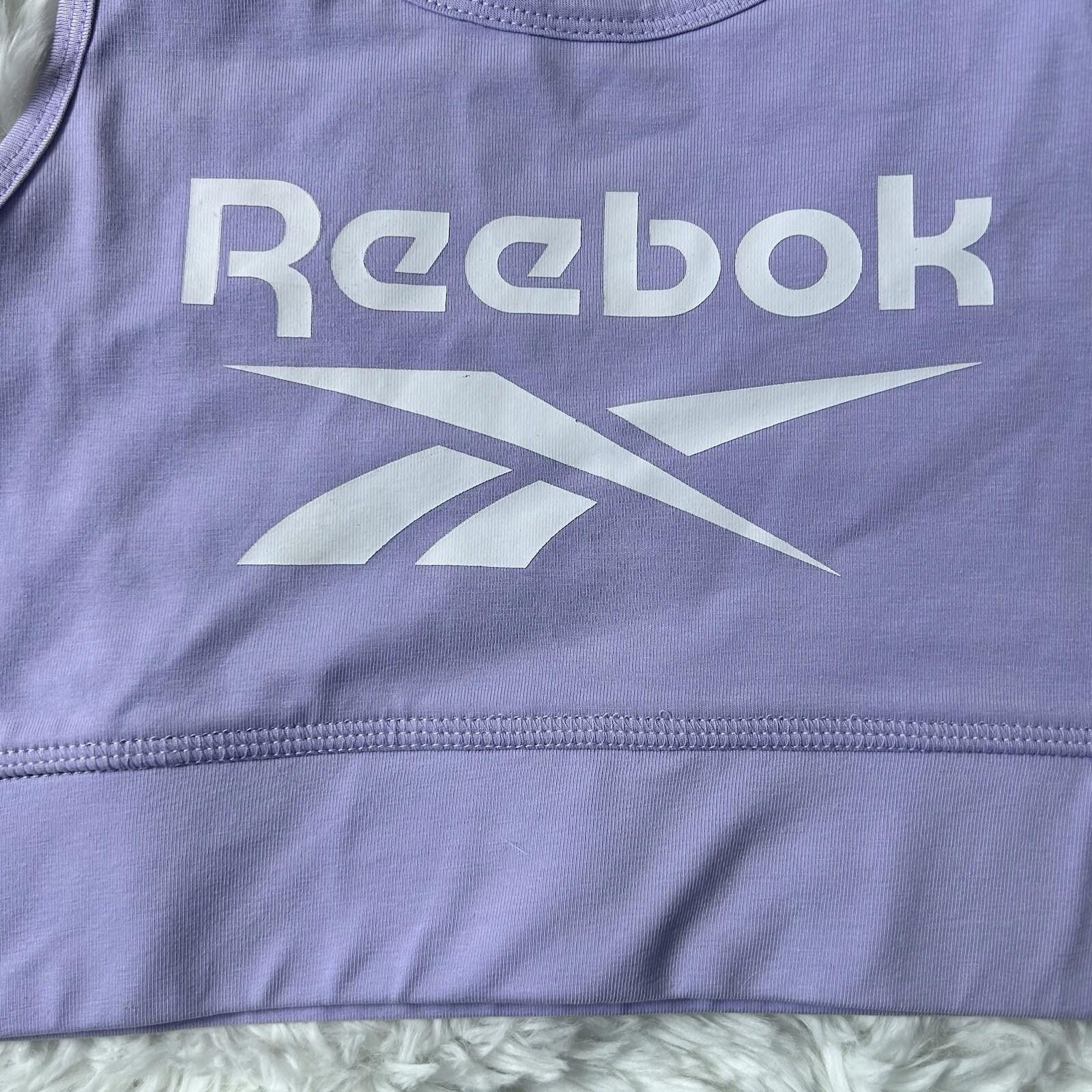 Reebok Reebok Women's Identity Sports Bra Lavender Purple Women's M Size ONE SIZE - 4 Thumbnail