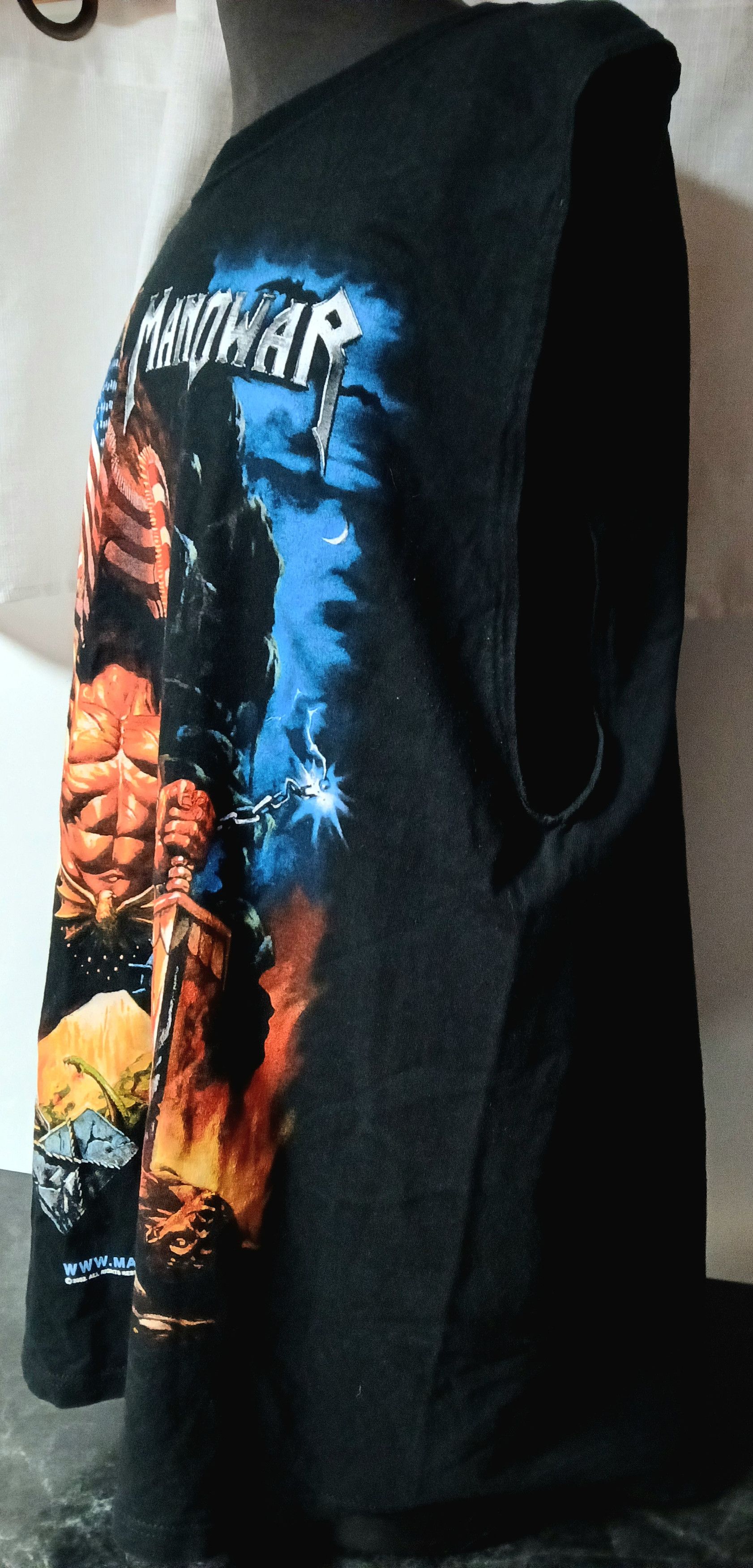 Band Tees MANOWAR WARRIORS OF THE WORLD -02 NOS Size US XL / EU 56 / 4 - 6 Thumbnail